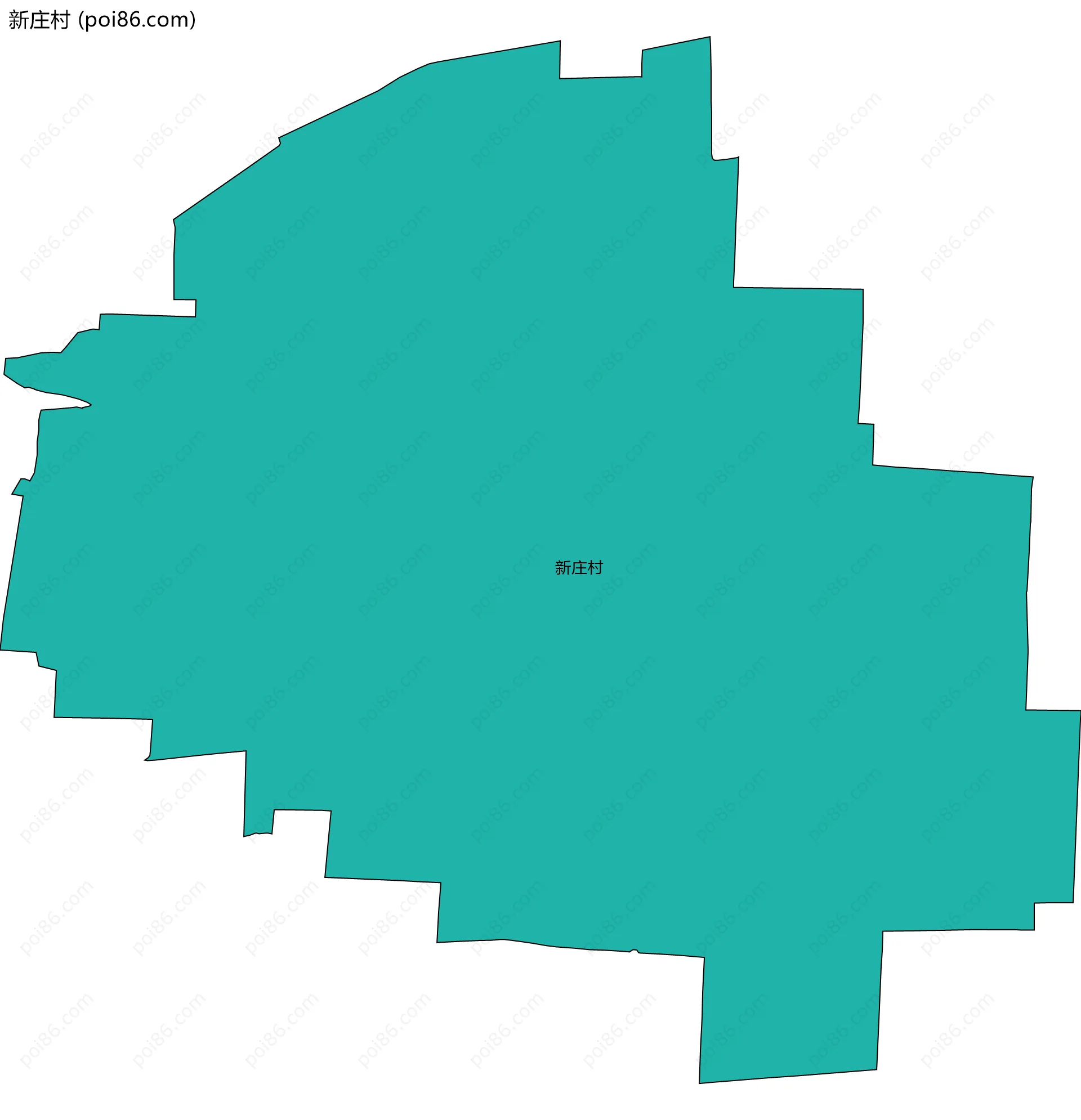 新庄村边界地图