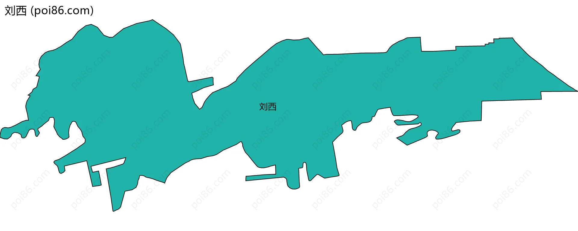 刘西边界地图