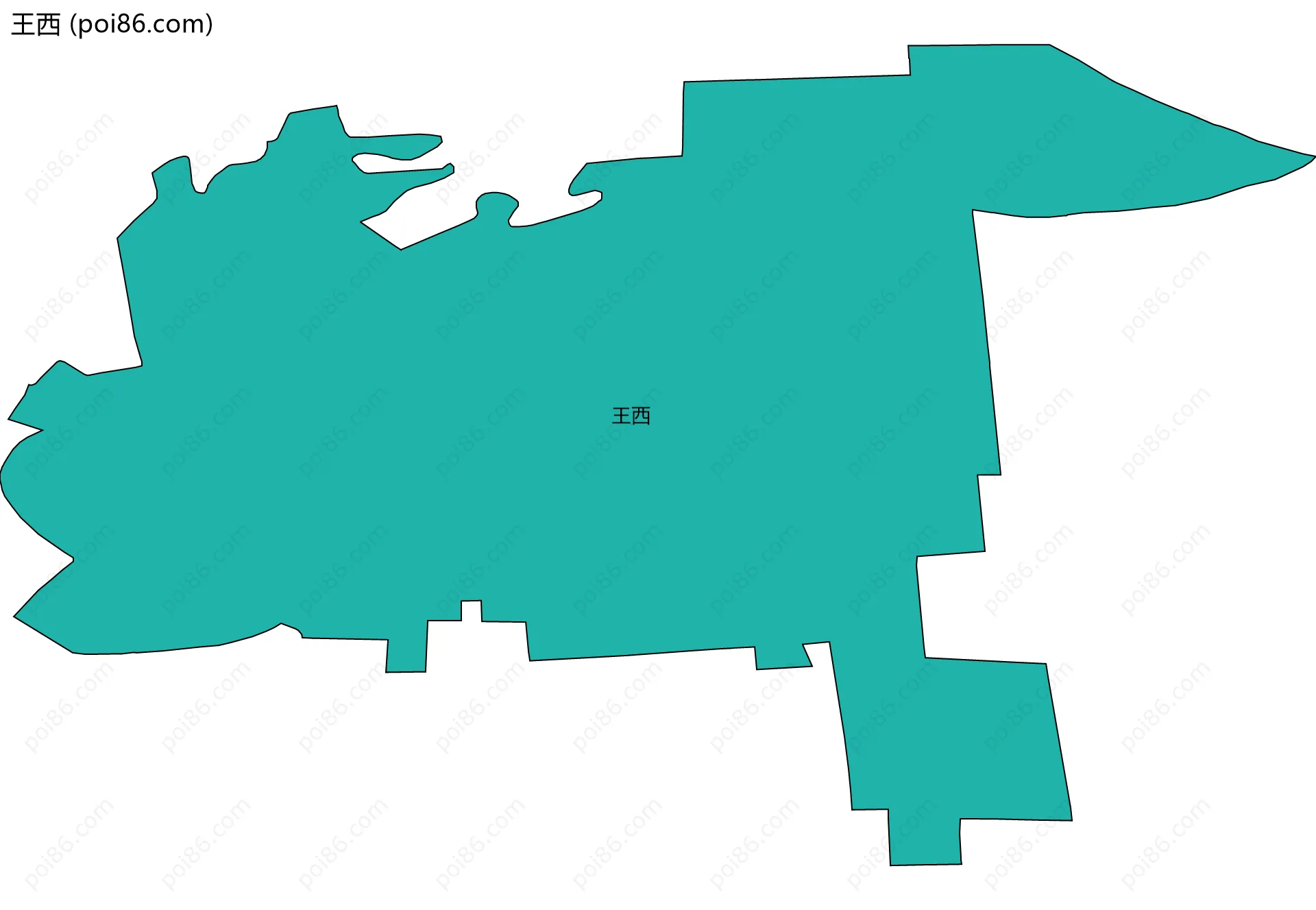 王西边界地图