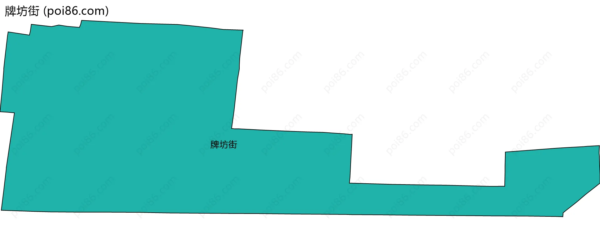 牌坊街边界地图