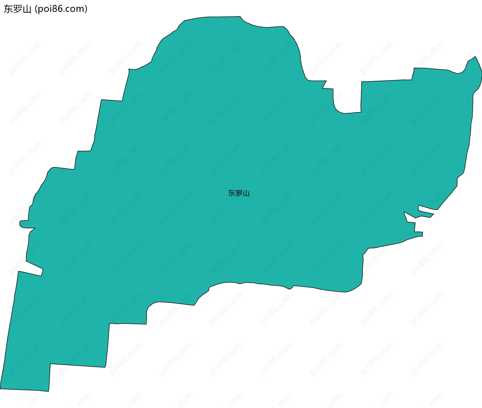 东罗山边界地图