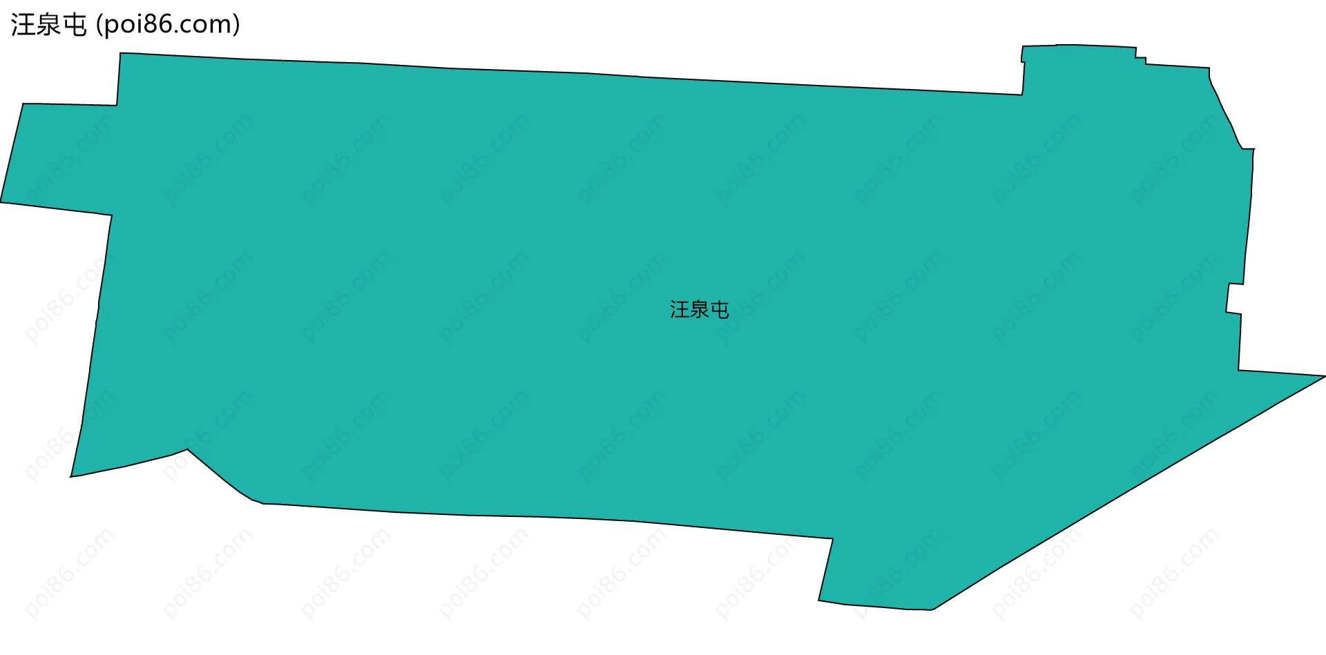 汪泉屯边界地图