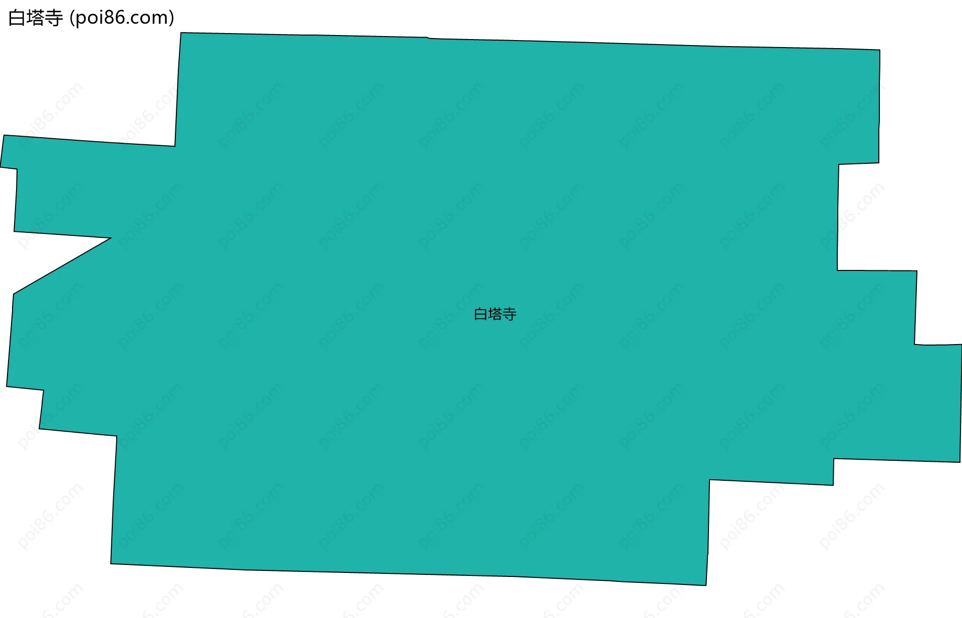 白塔寺边界地图