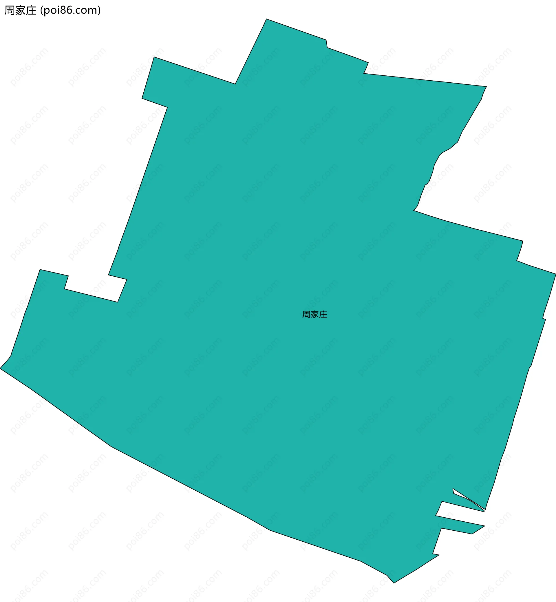 周家庄边界地图