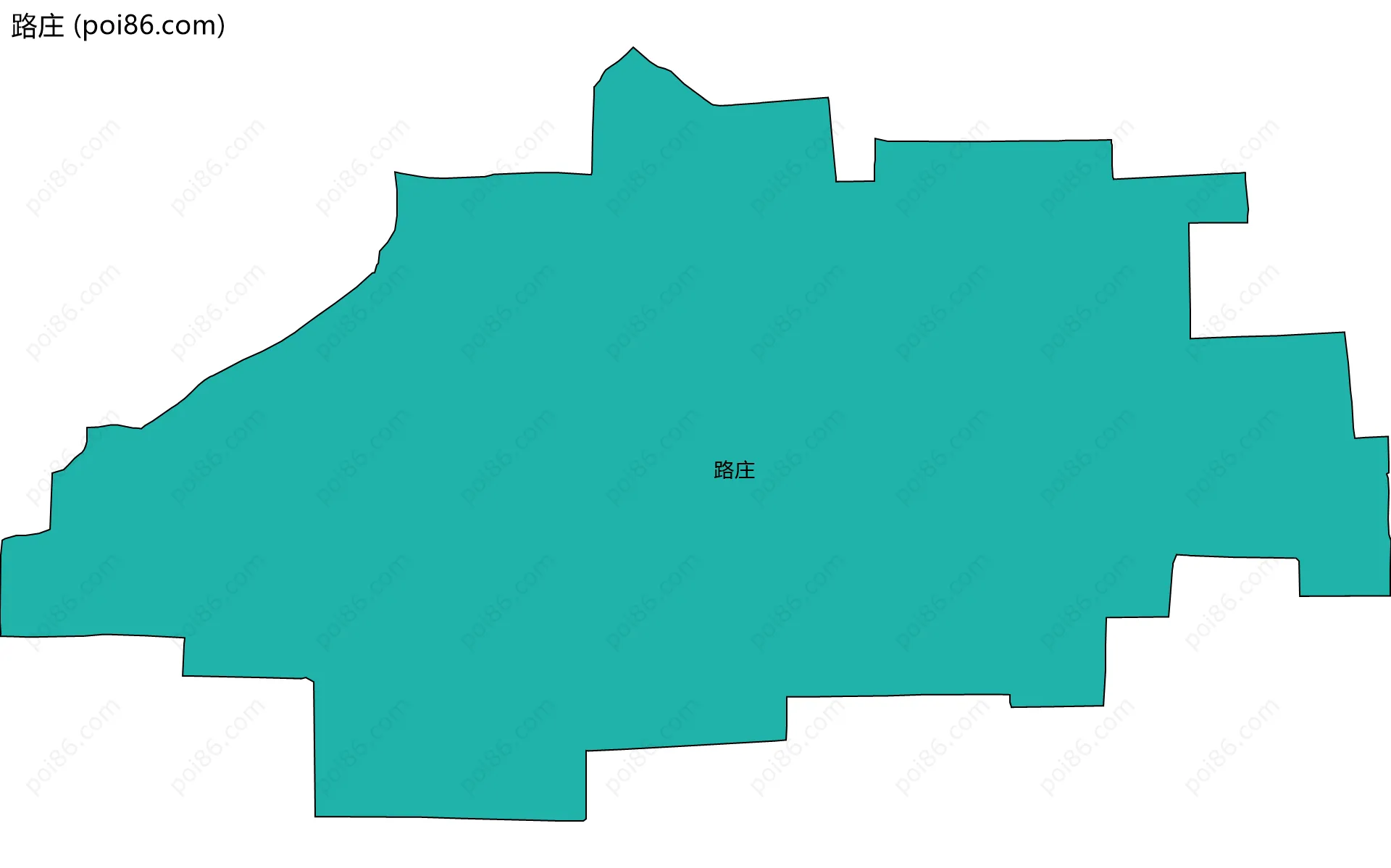 路庄边界地图