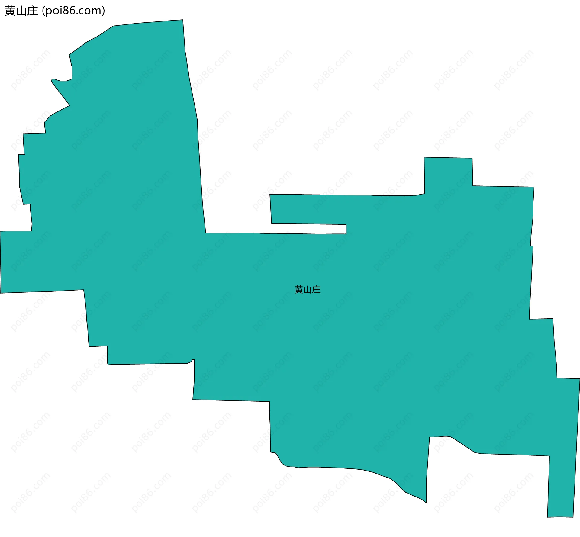 黄山庄边界地图
