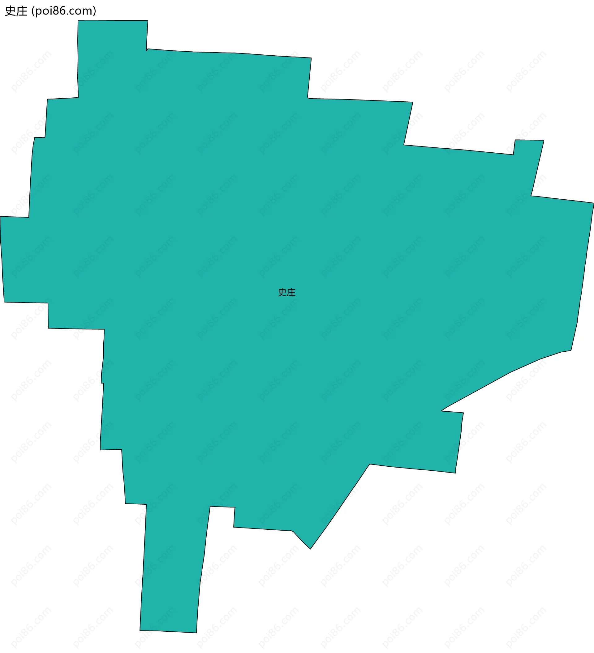 史庄边界地图