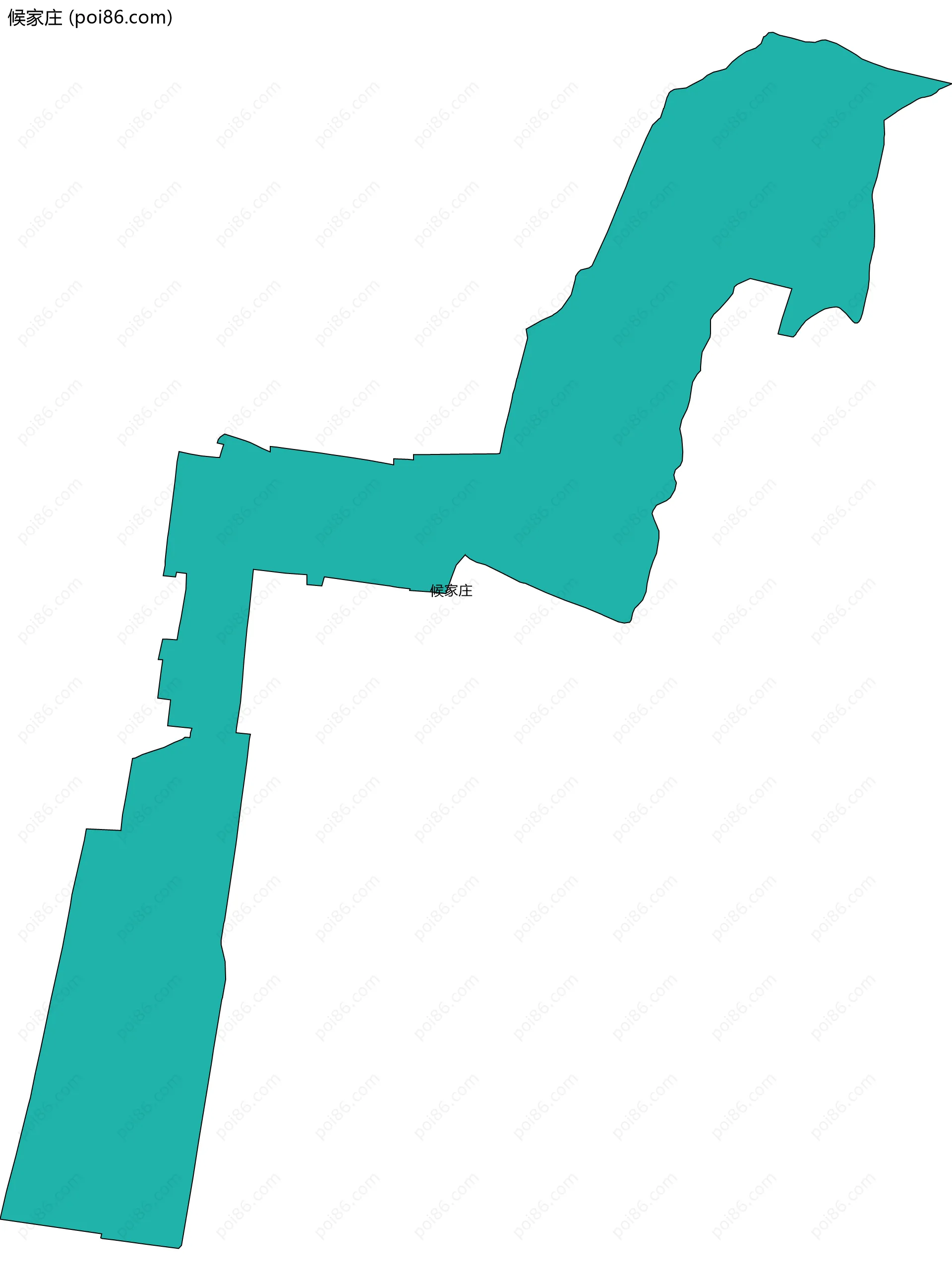 候家庄边界地图