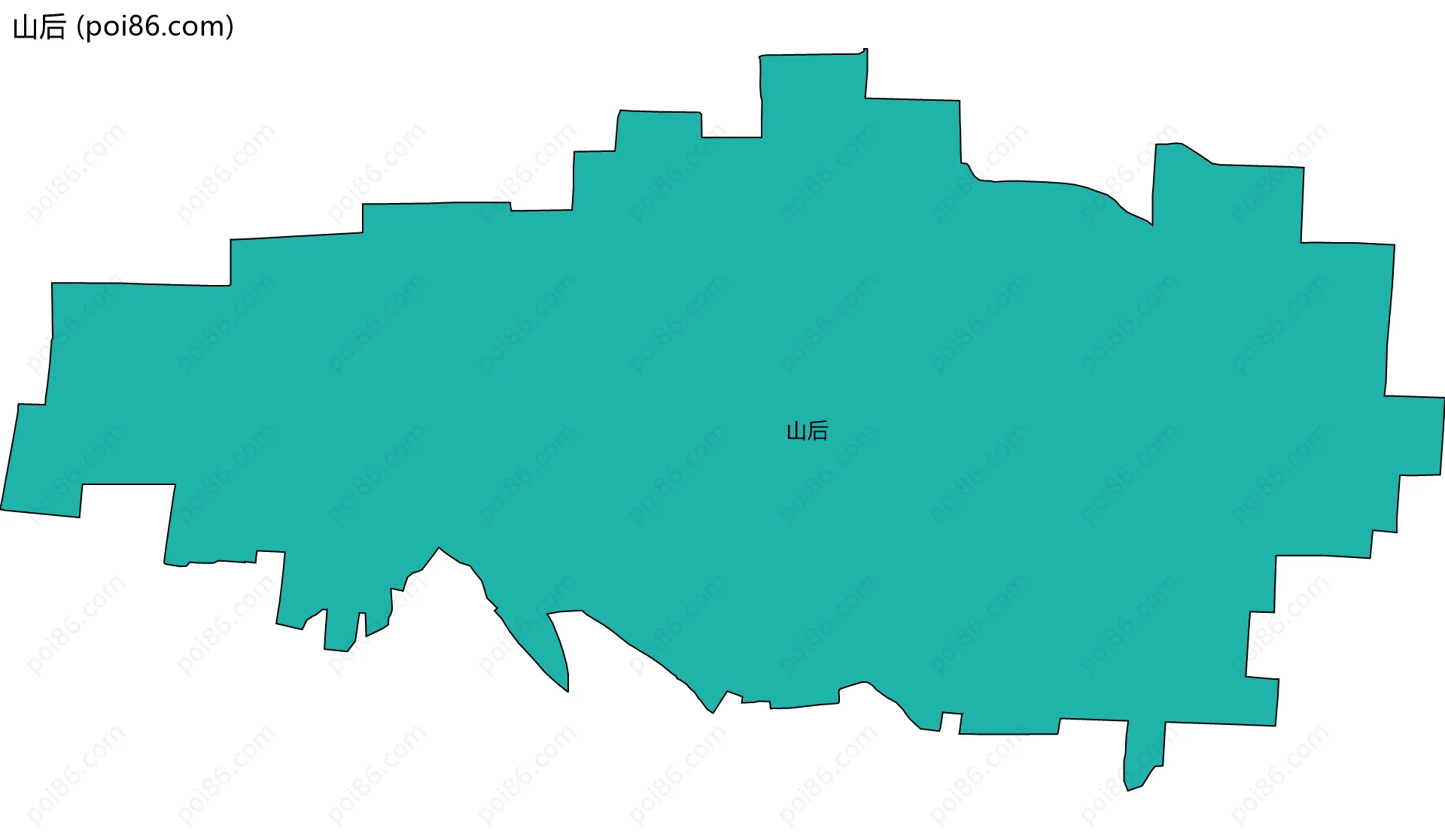 山后边界地图