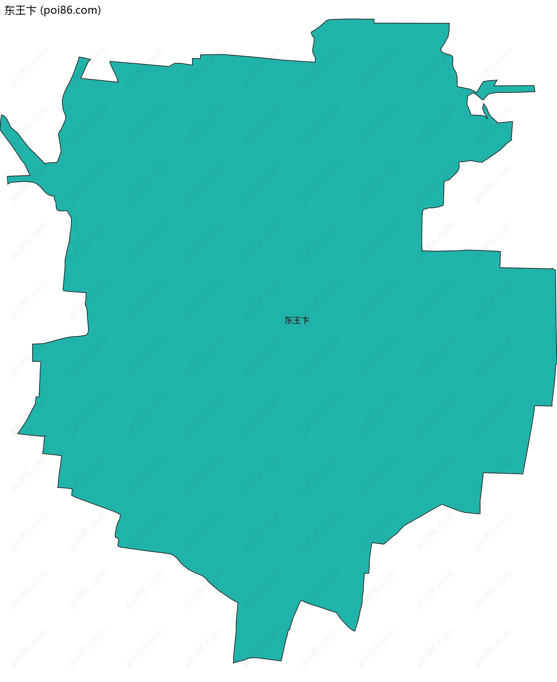 东王卞边界地图