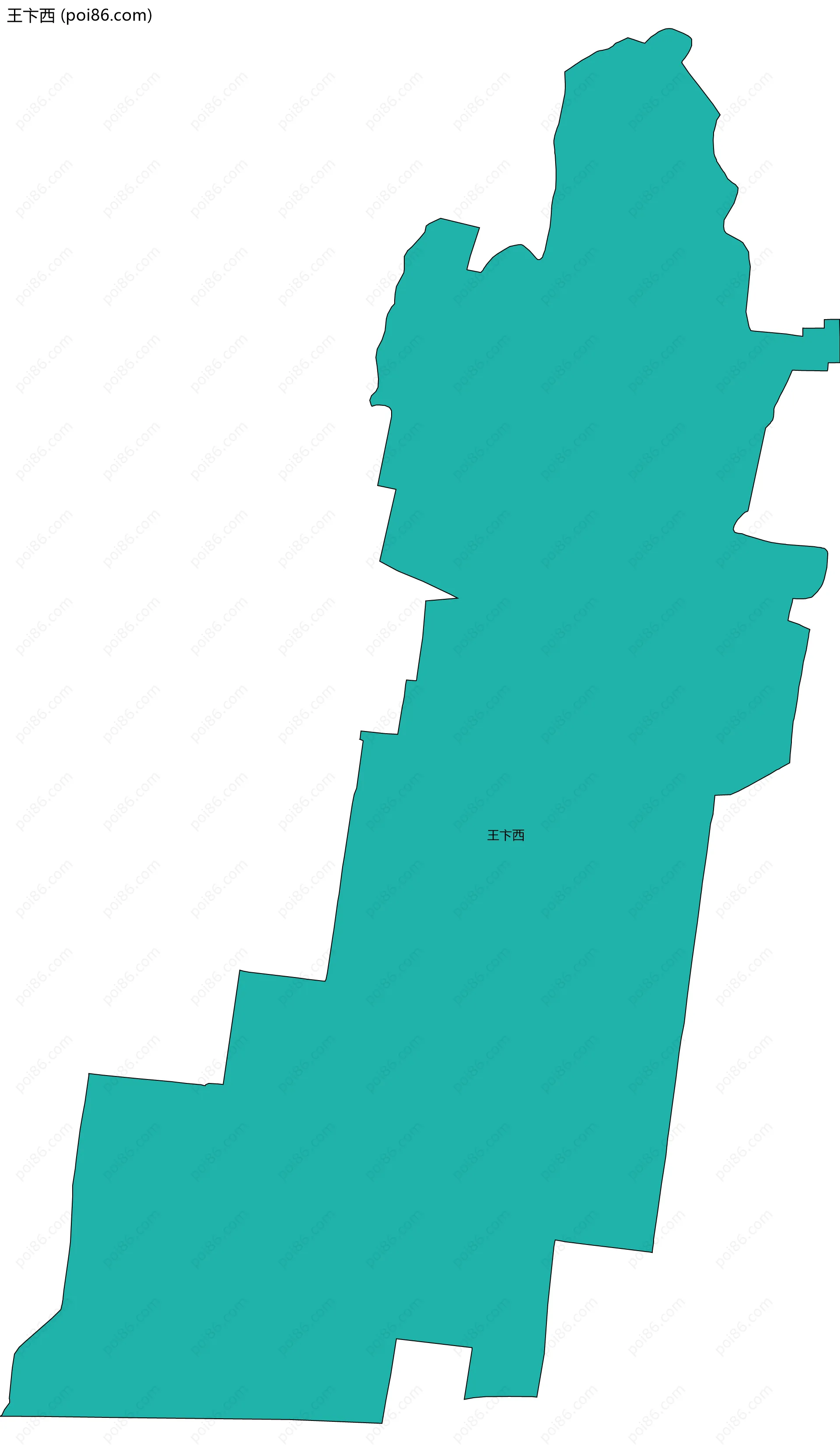 王卞西边界地图