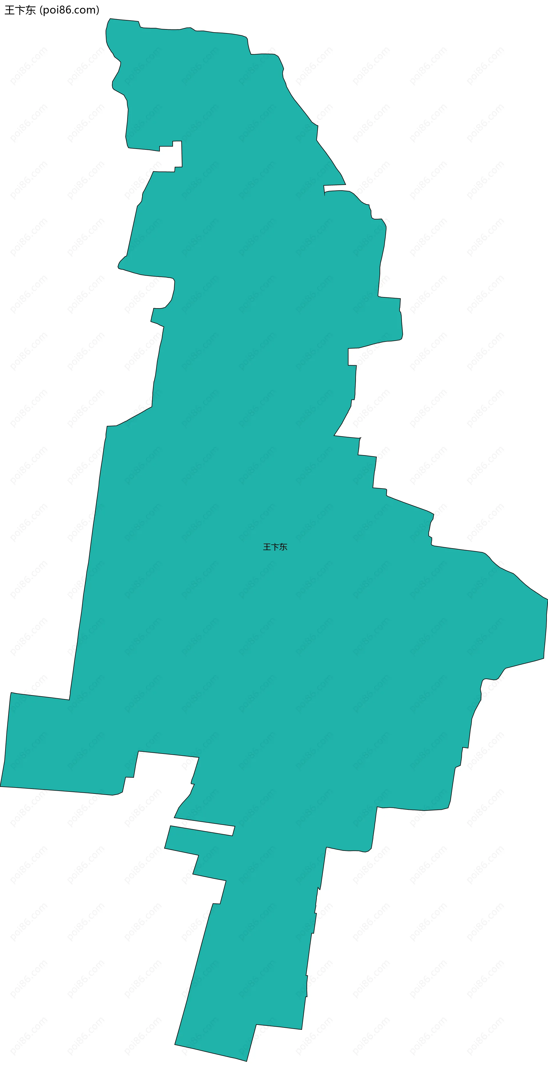 王卞东边界地图