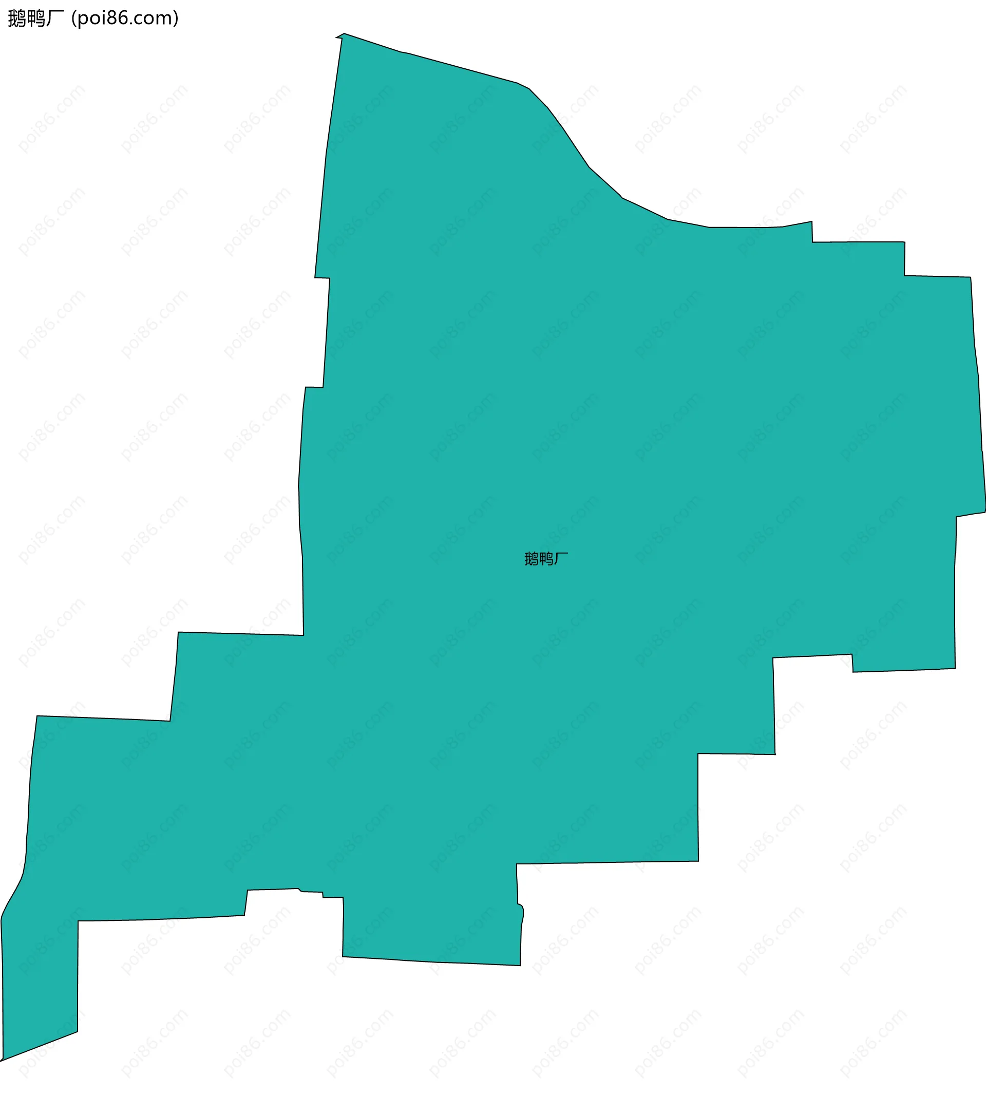 鹅鸭厂边界地图
