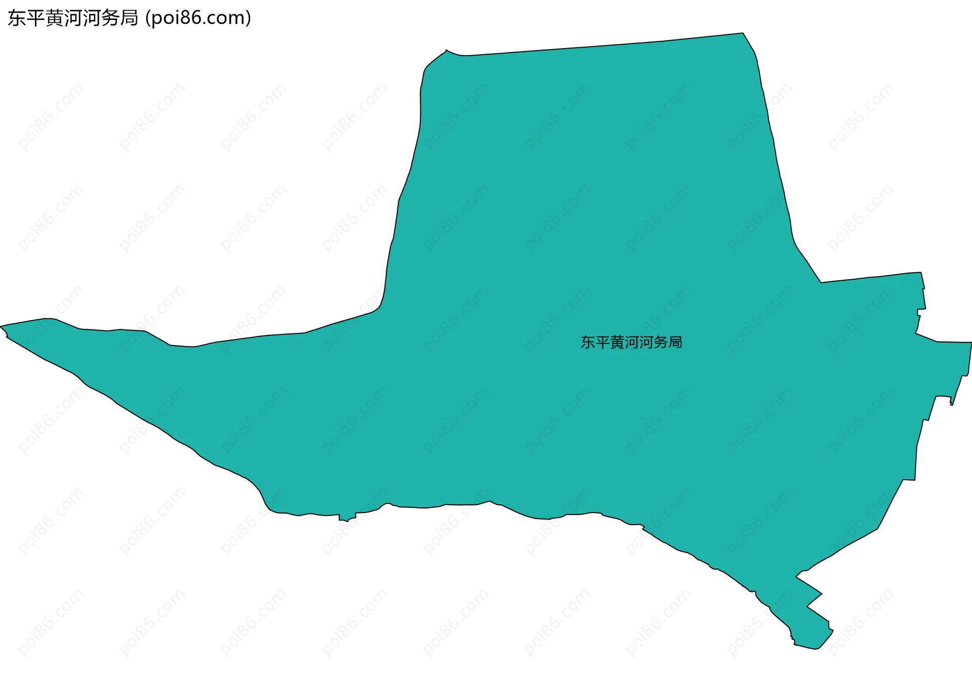 东平黄河河务局边界地图