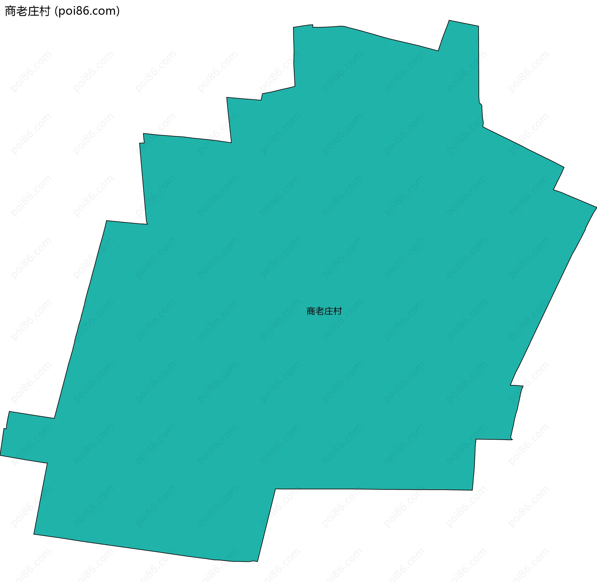 商老庄村边界地图