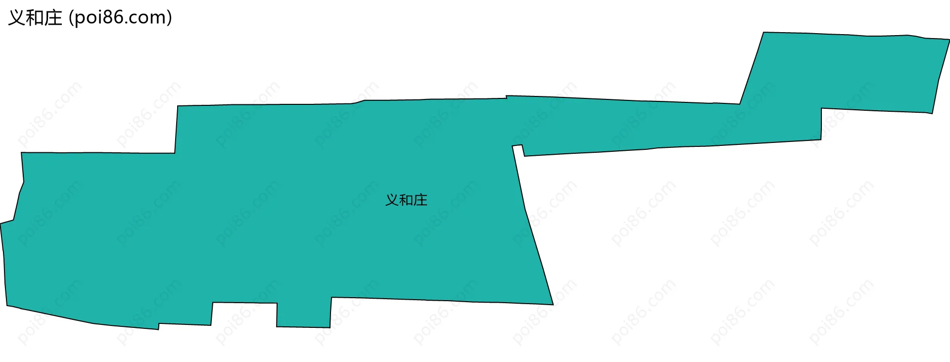 义和庄边界地图