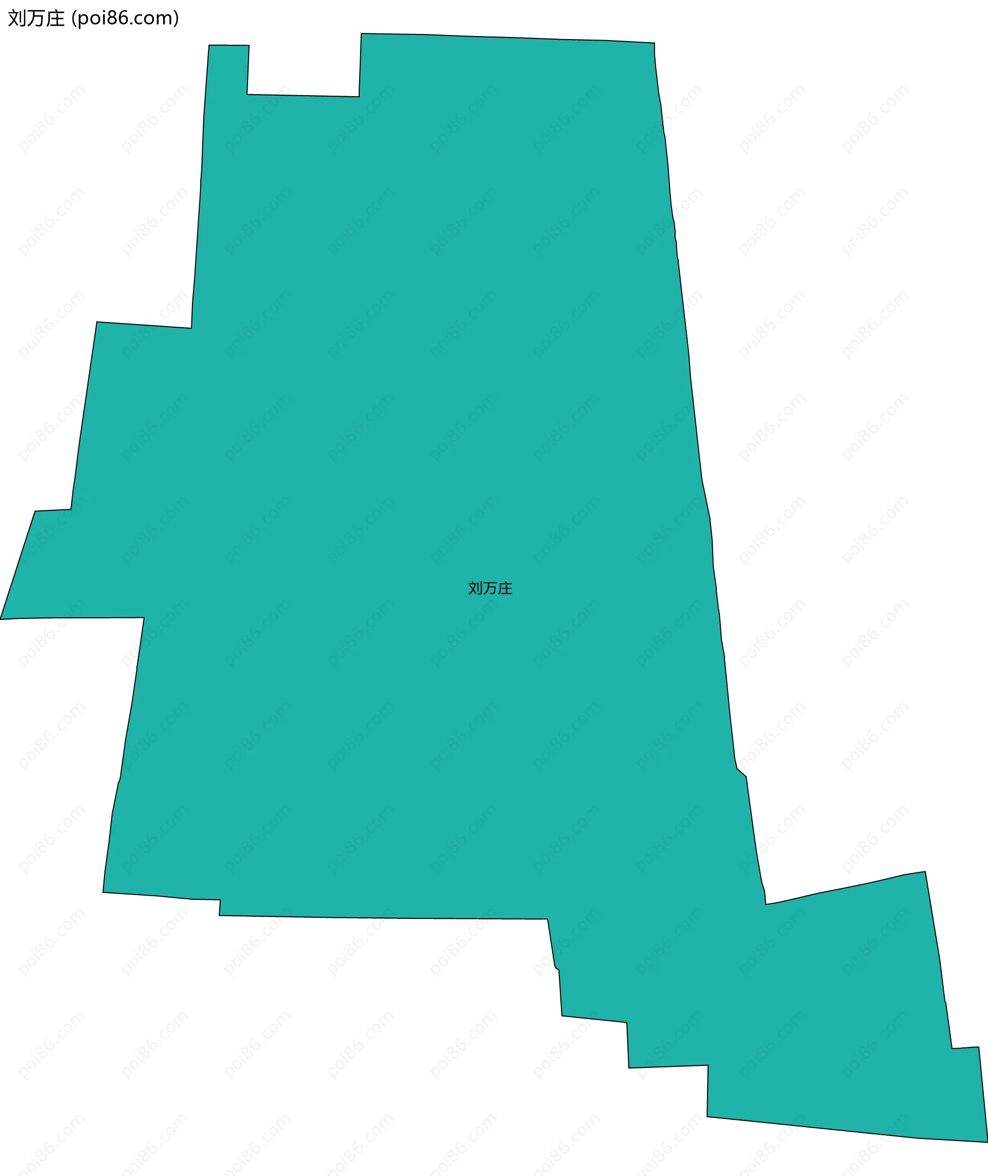刘万庄边界地图