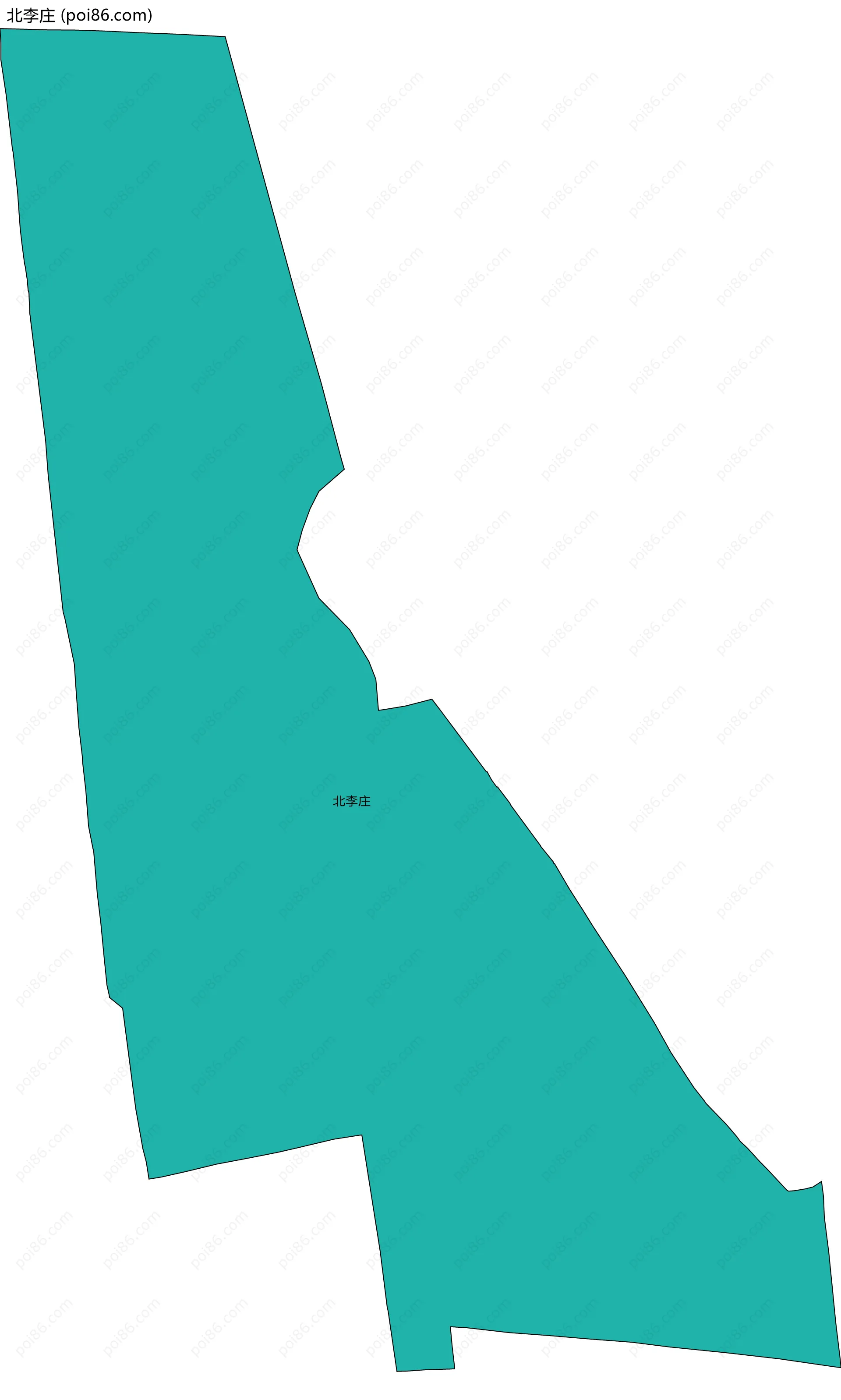 北李庄边界地图