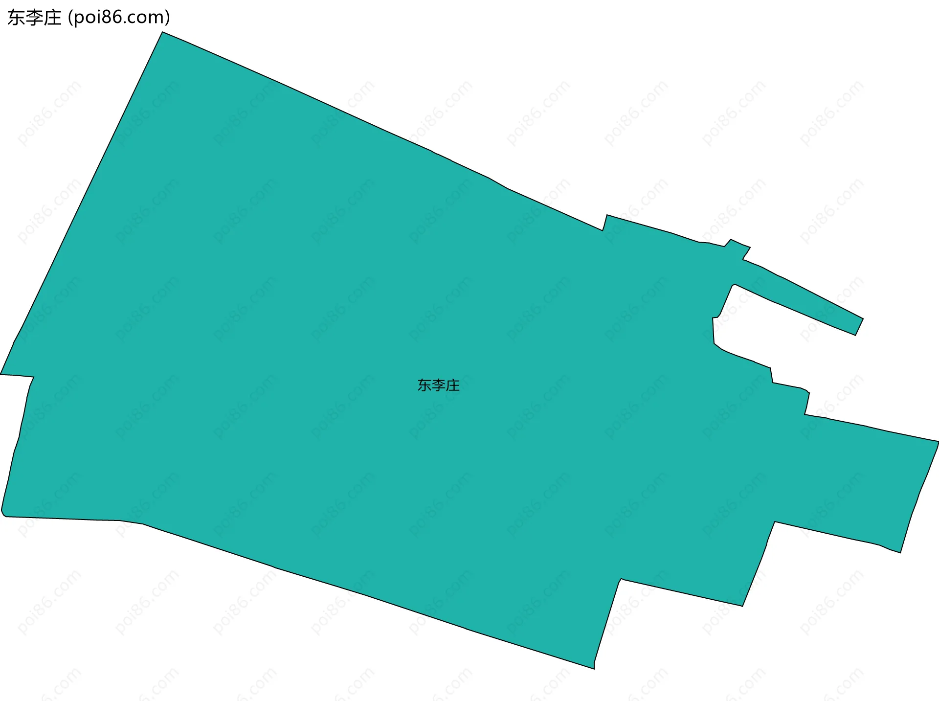 东李庄边界地图