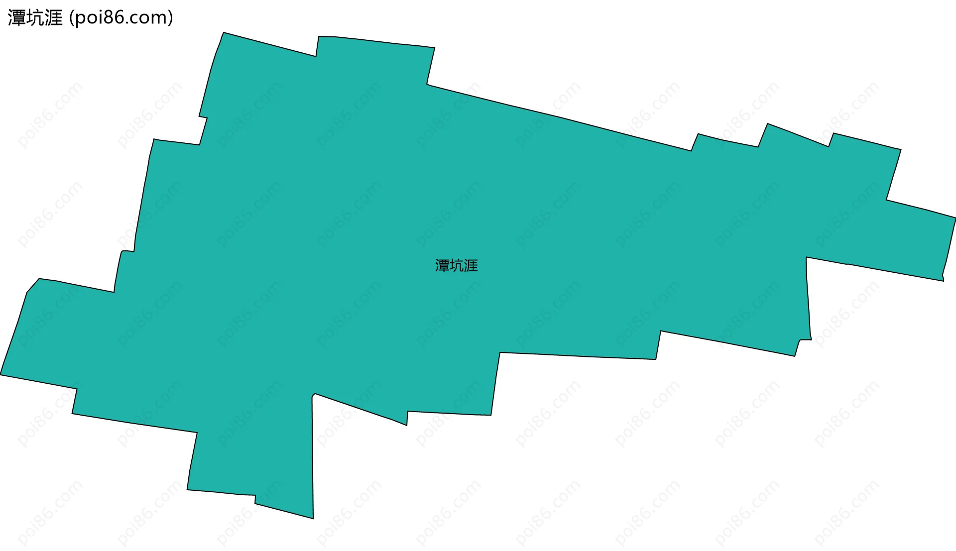 潭坑涯边界地图