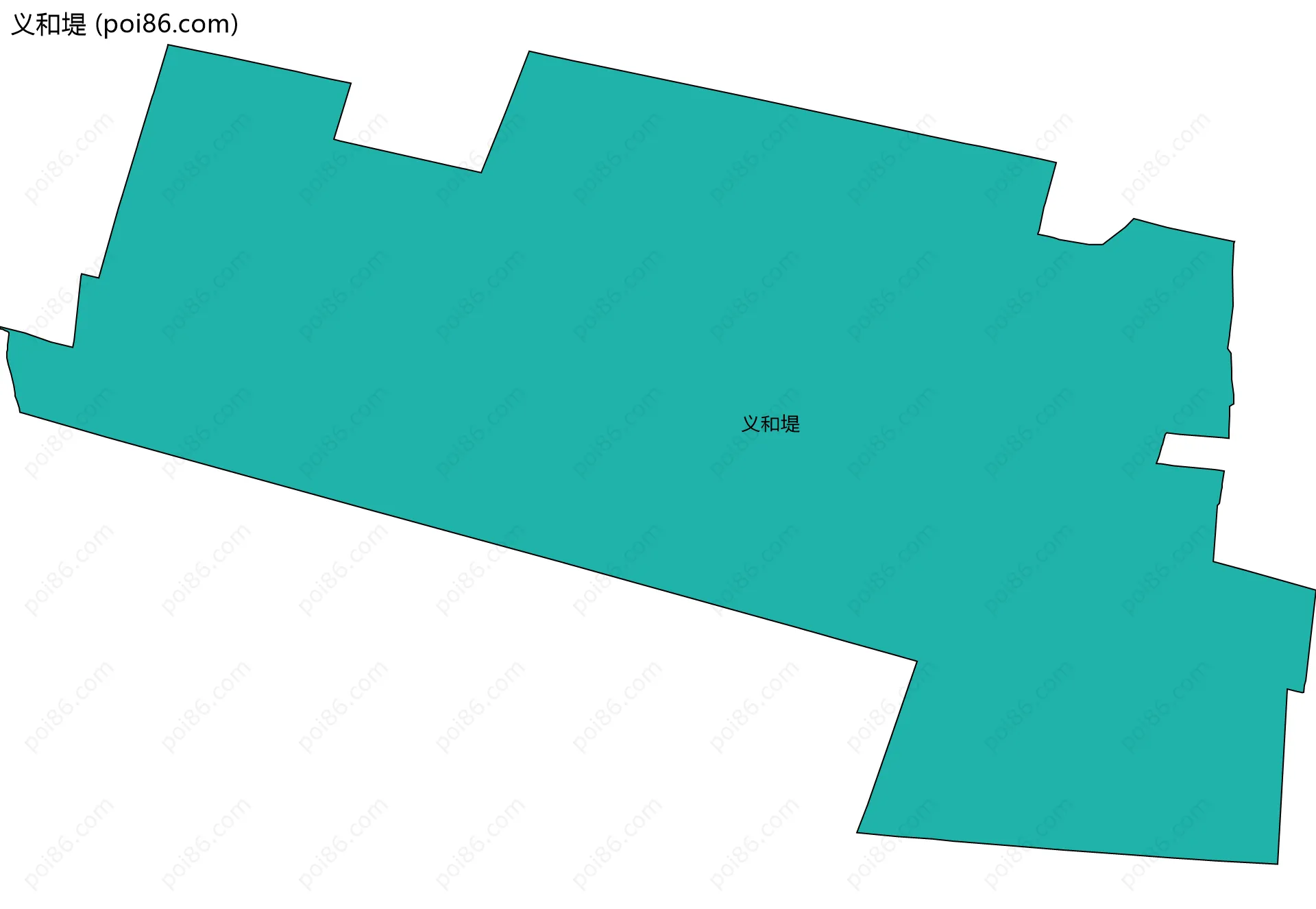 义和堤边界地图