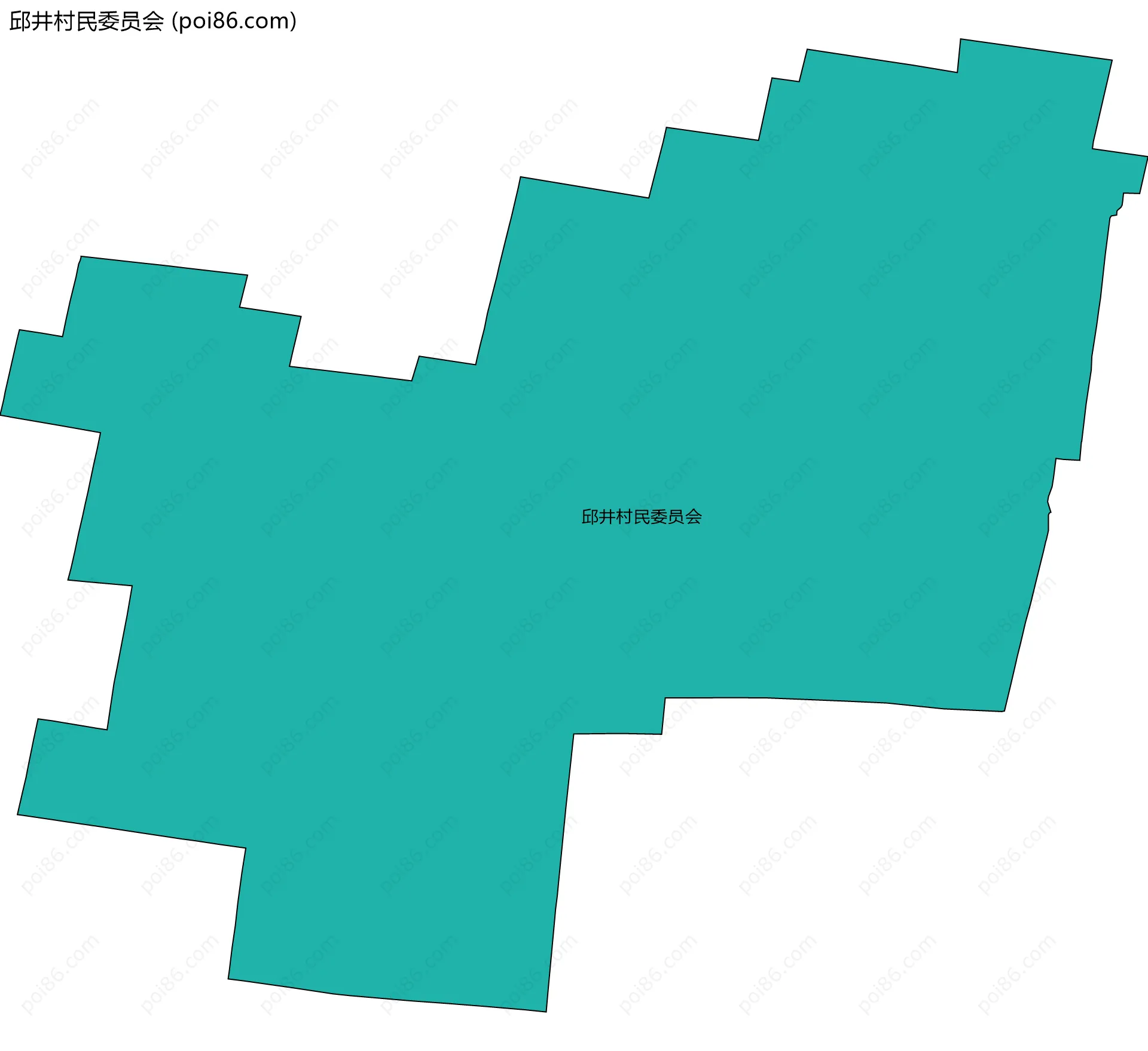 邱井村民委员会边界地图