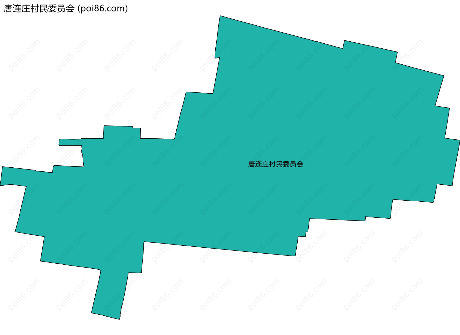 唐连庄村民委员会边界地图