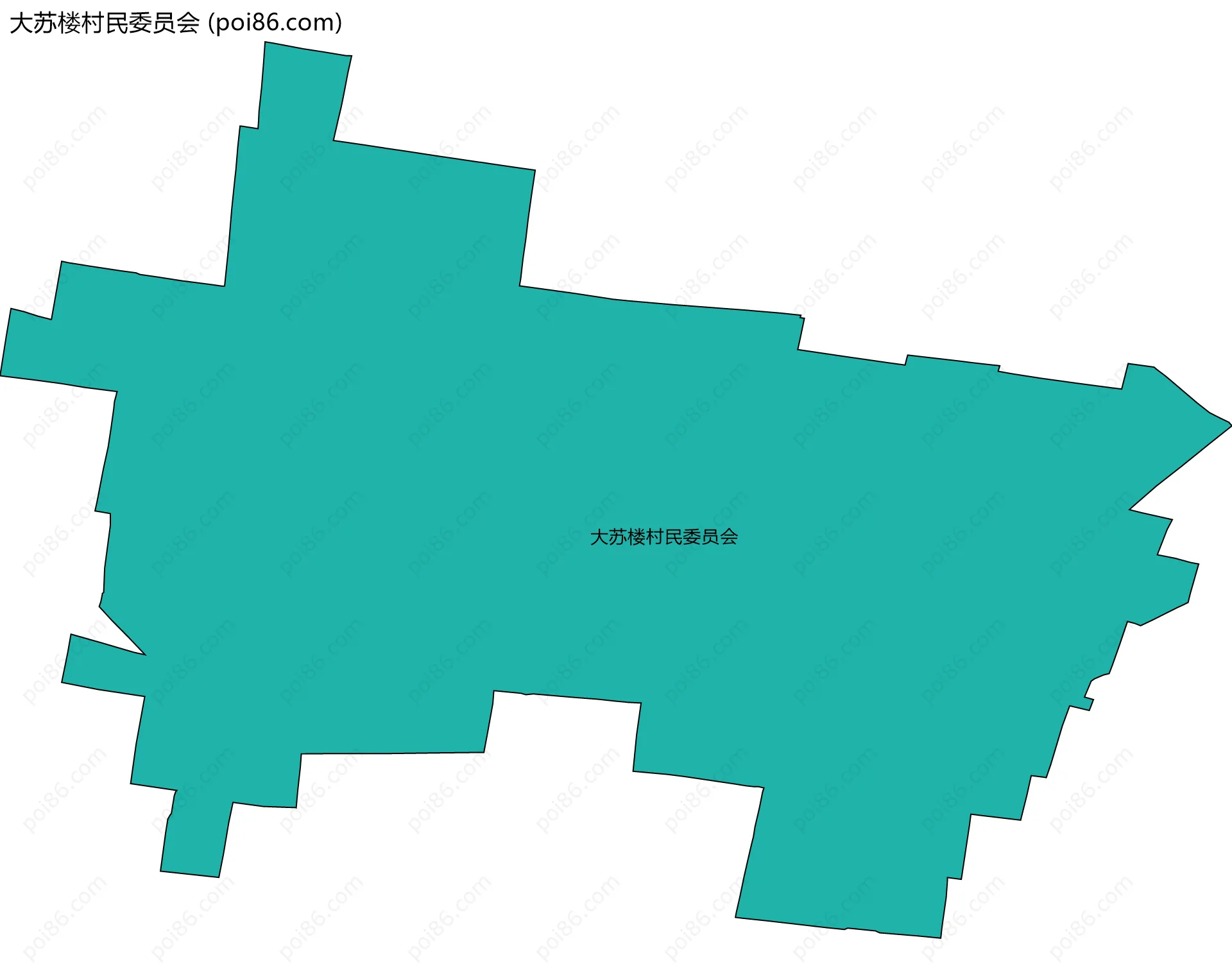 大苏楼村民委员会边界地图