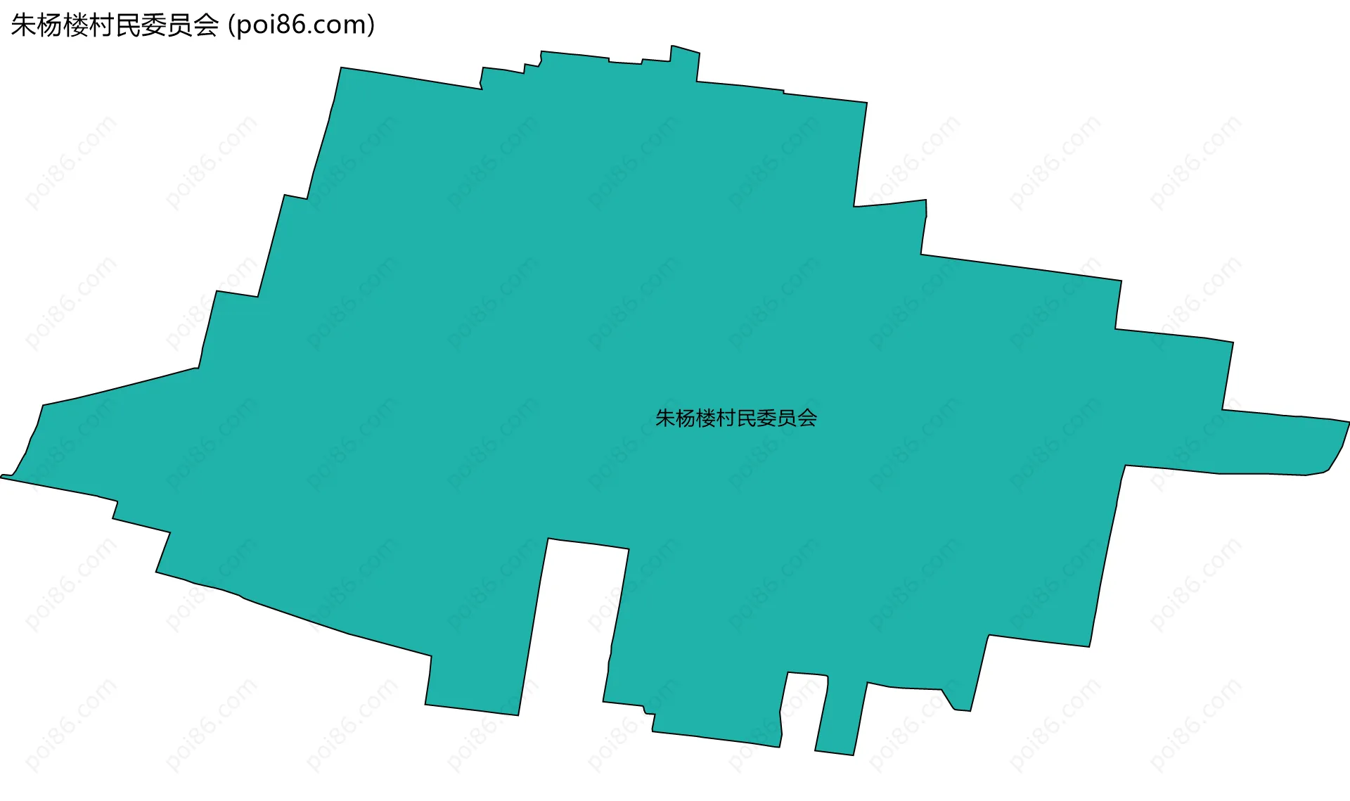 朱杨楼村民委员会边界地图