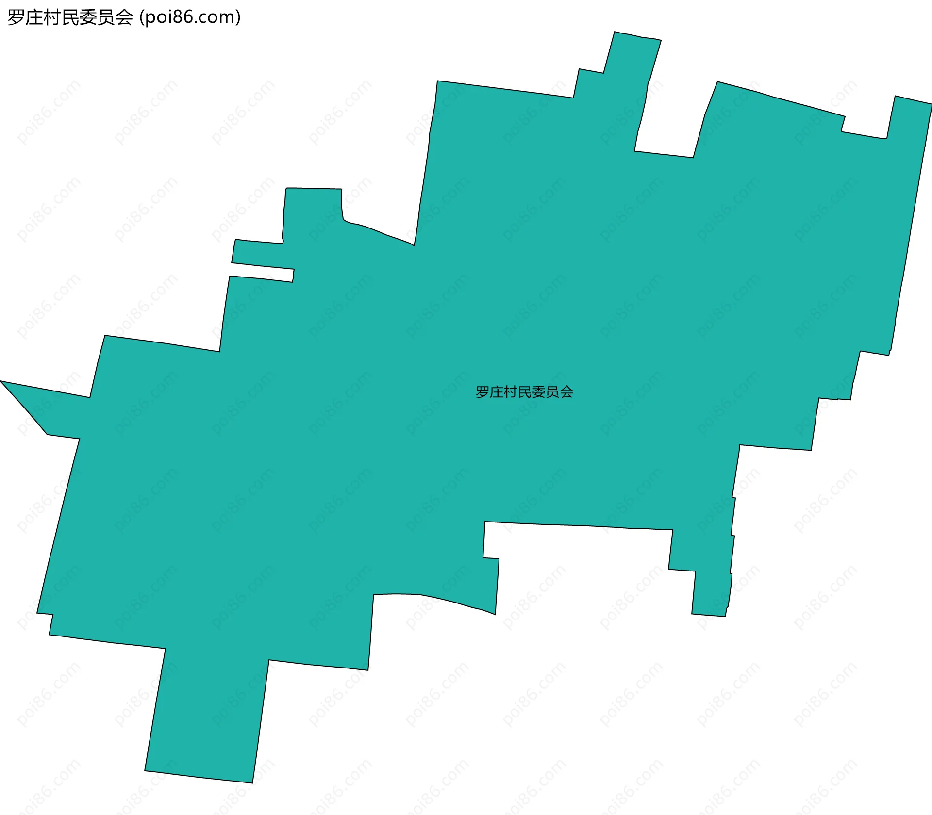 罗庄村民委员会边界地图