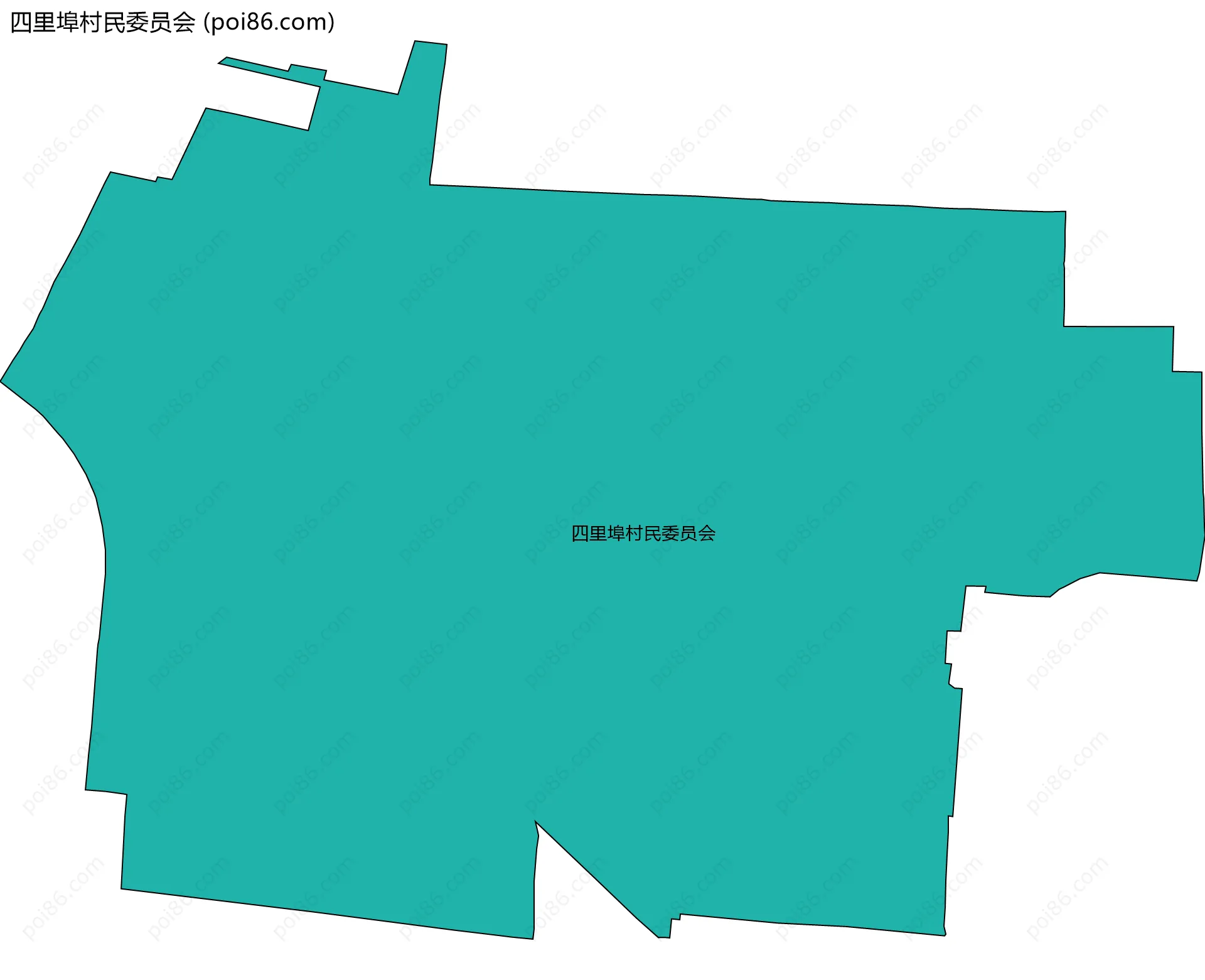 四里埠村民委员会边界地图
