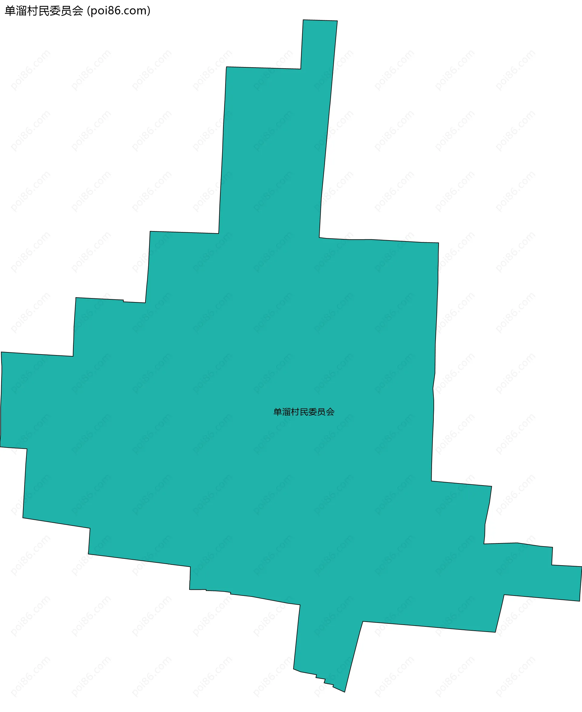 单溜村民委员会边界地图