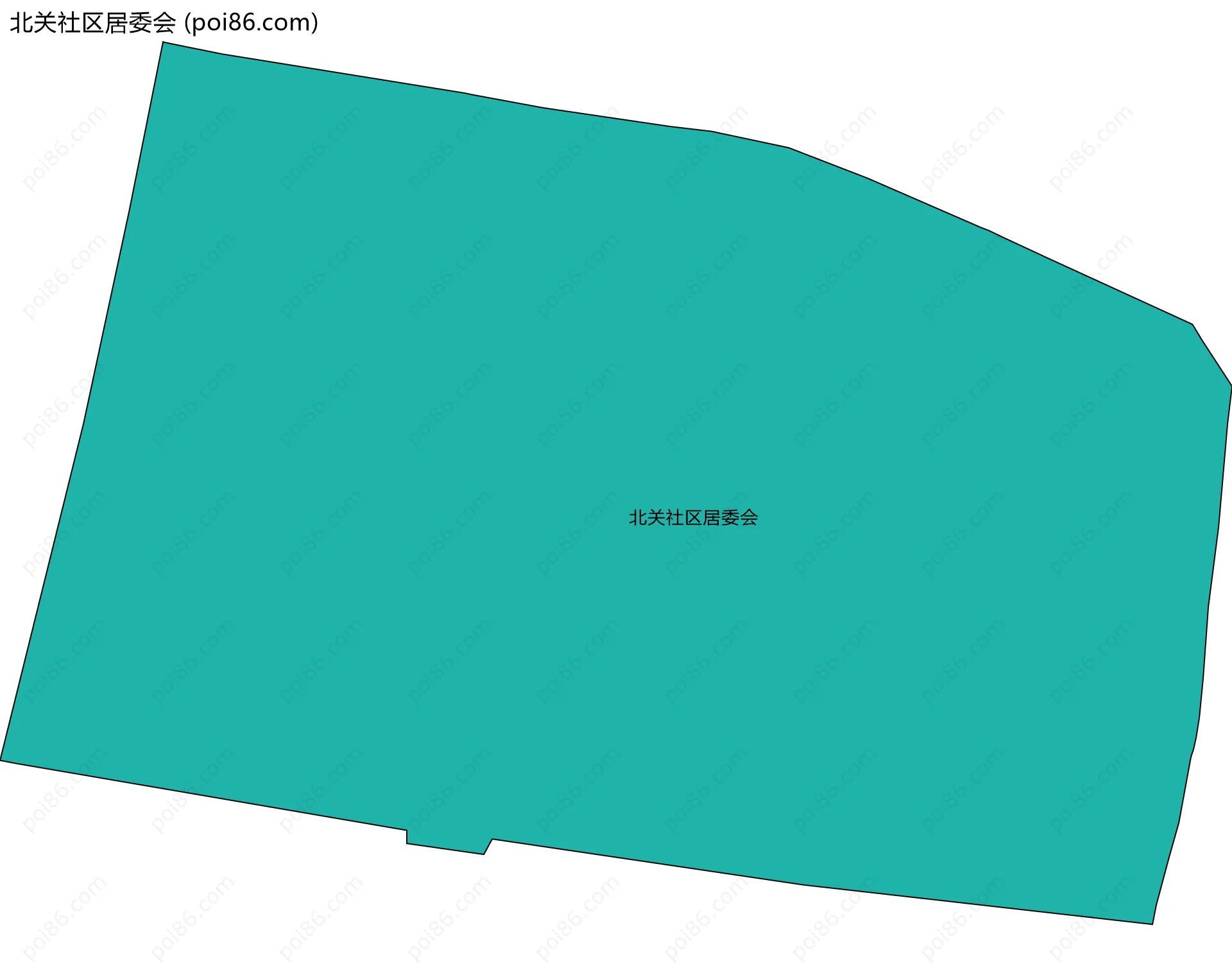 北关社区居委会边界地图