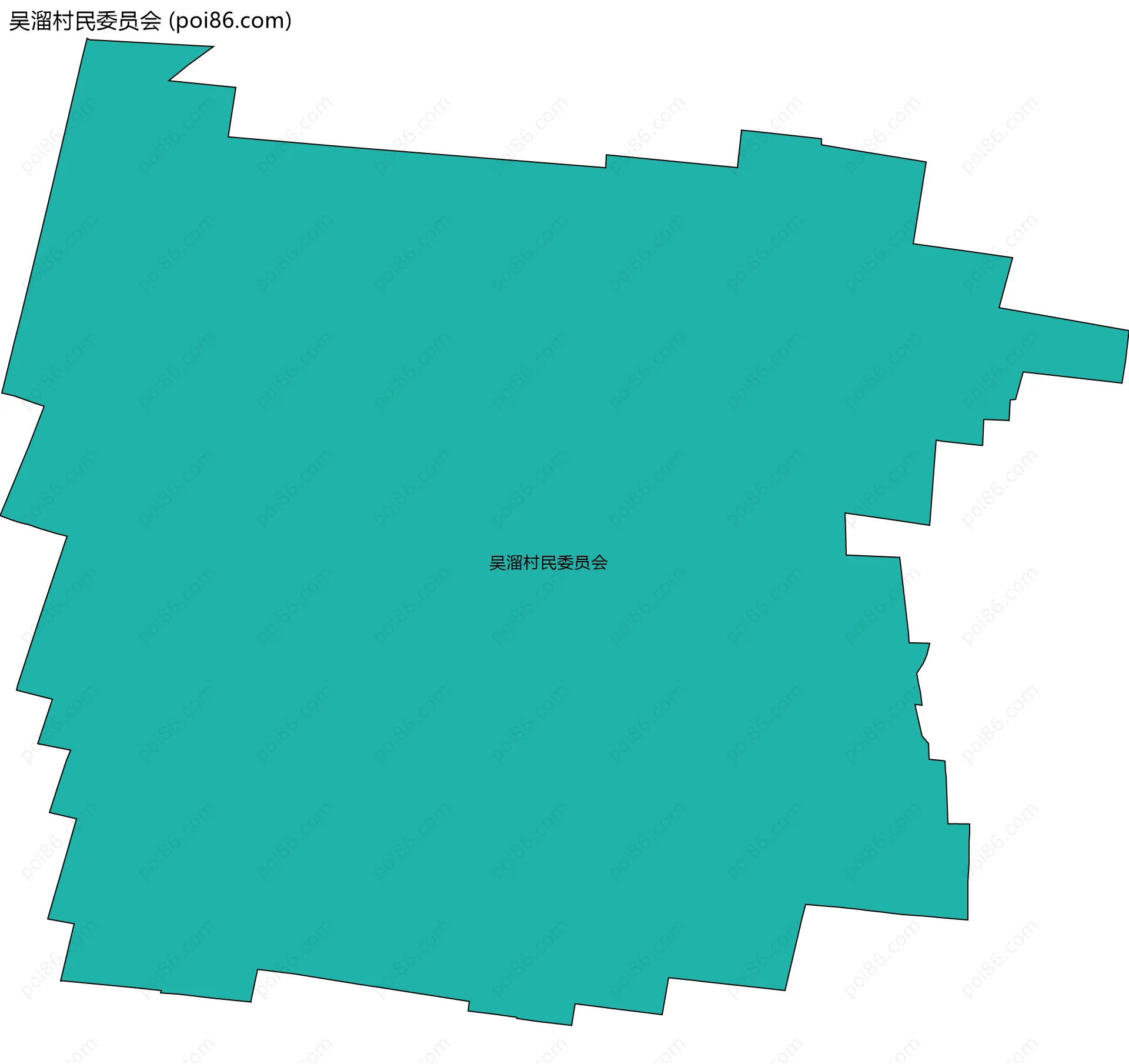 吴溜村民委员会边界地图