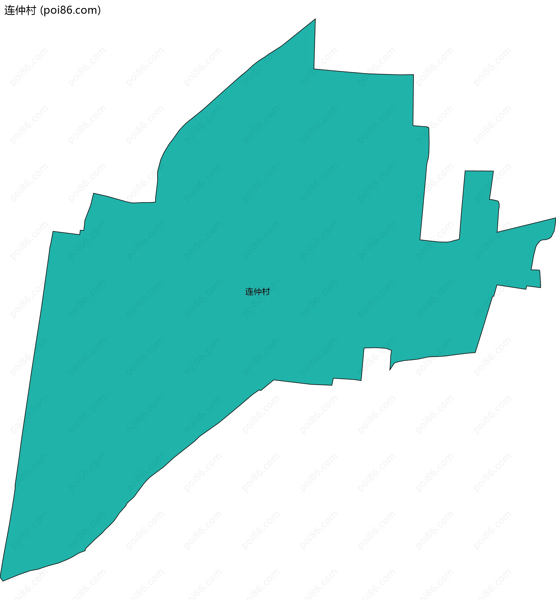 连仲村边界地图