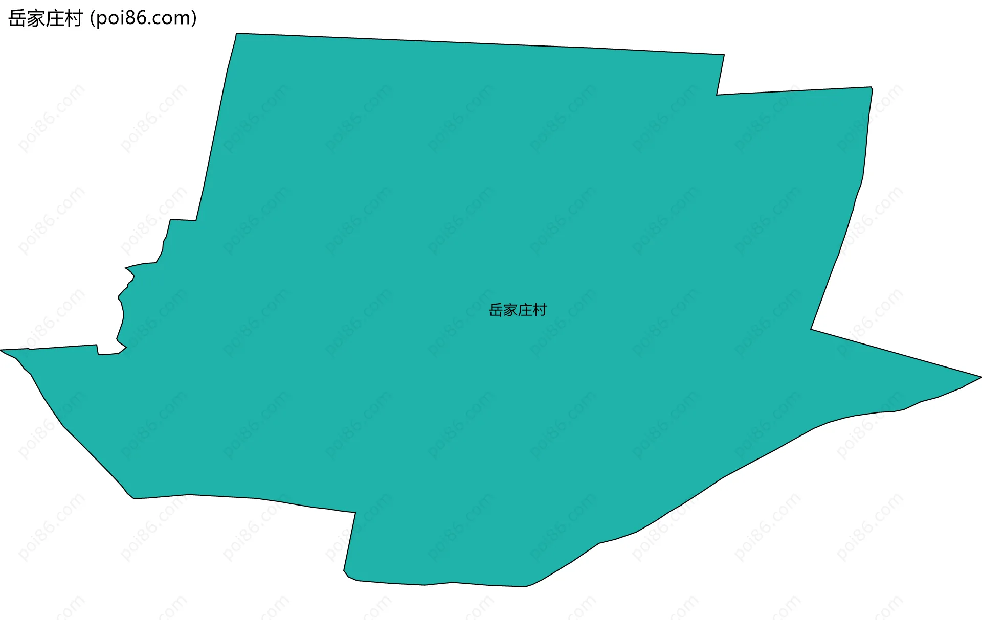 岳家庄村边界地图