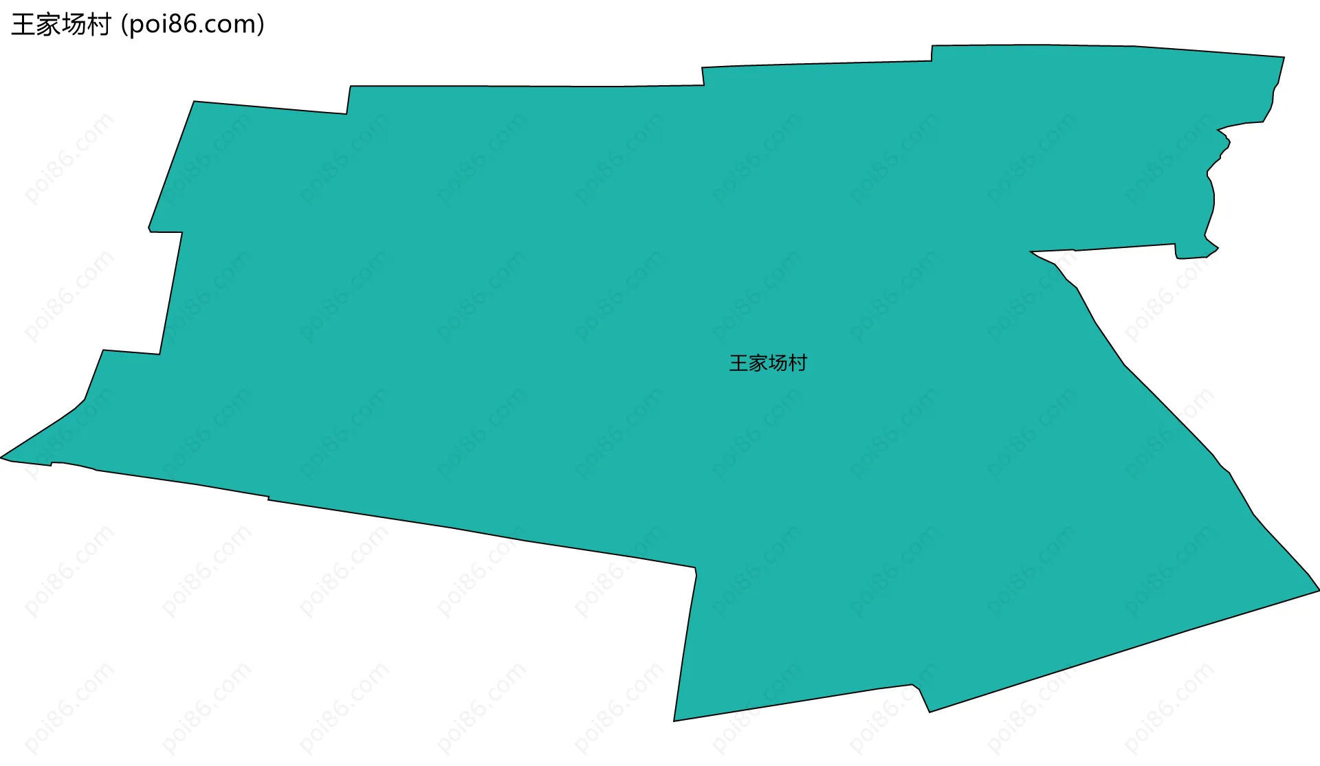 王家场村边界地图