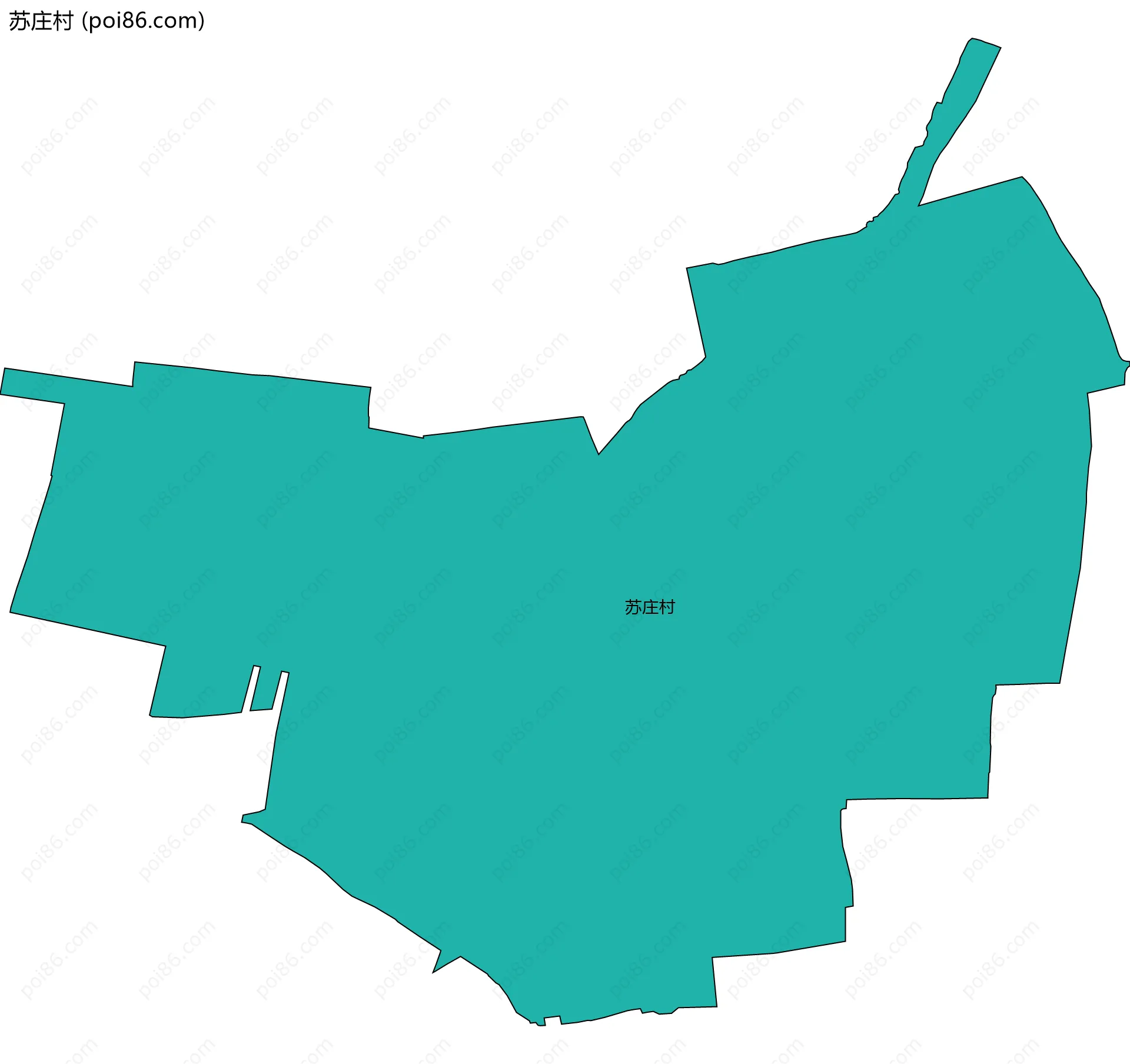 苏庄村边界地图