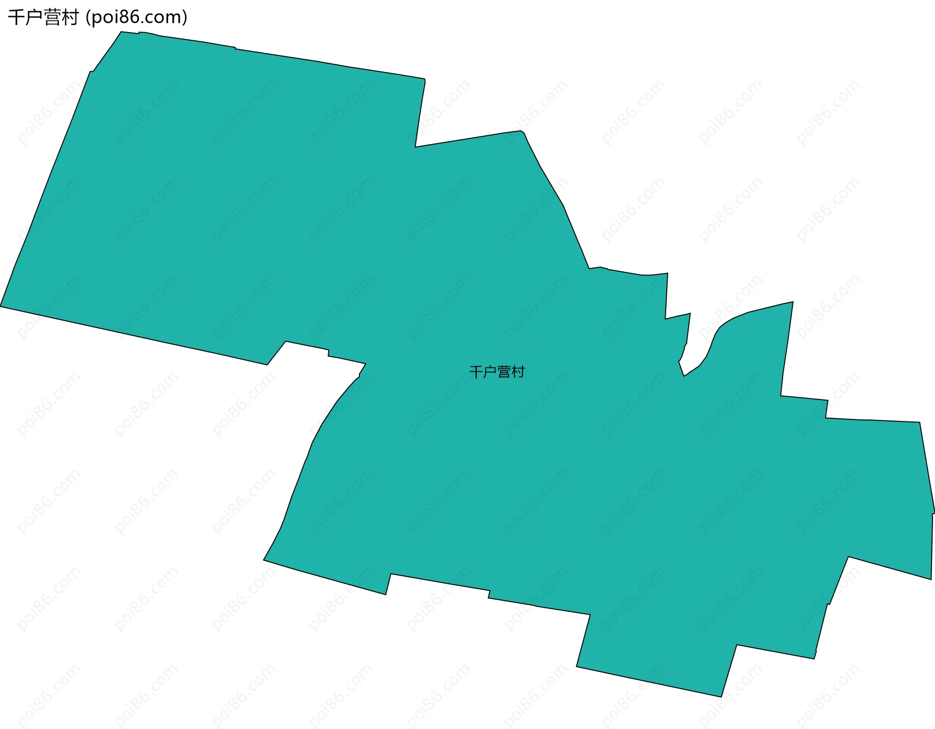千户营村边界地图