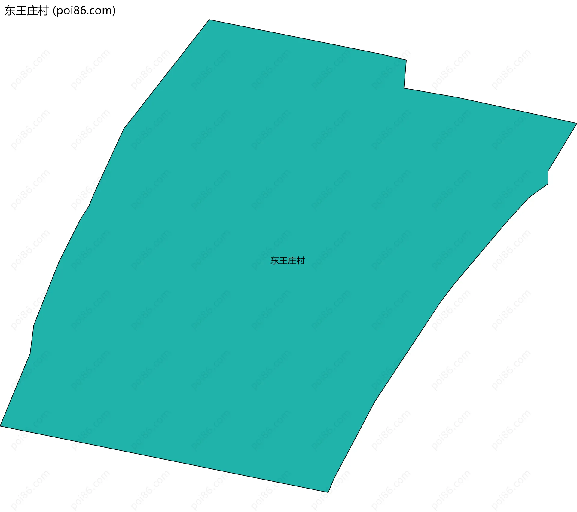 东王庄村边界地图
