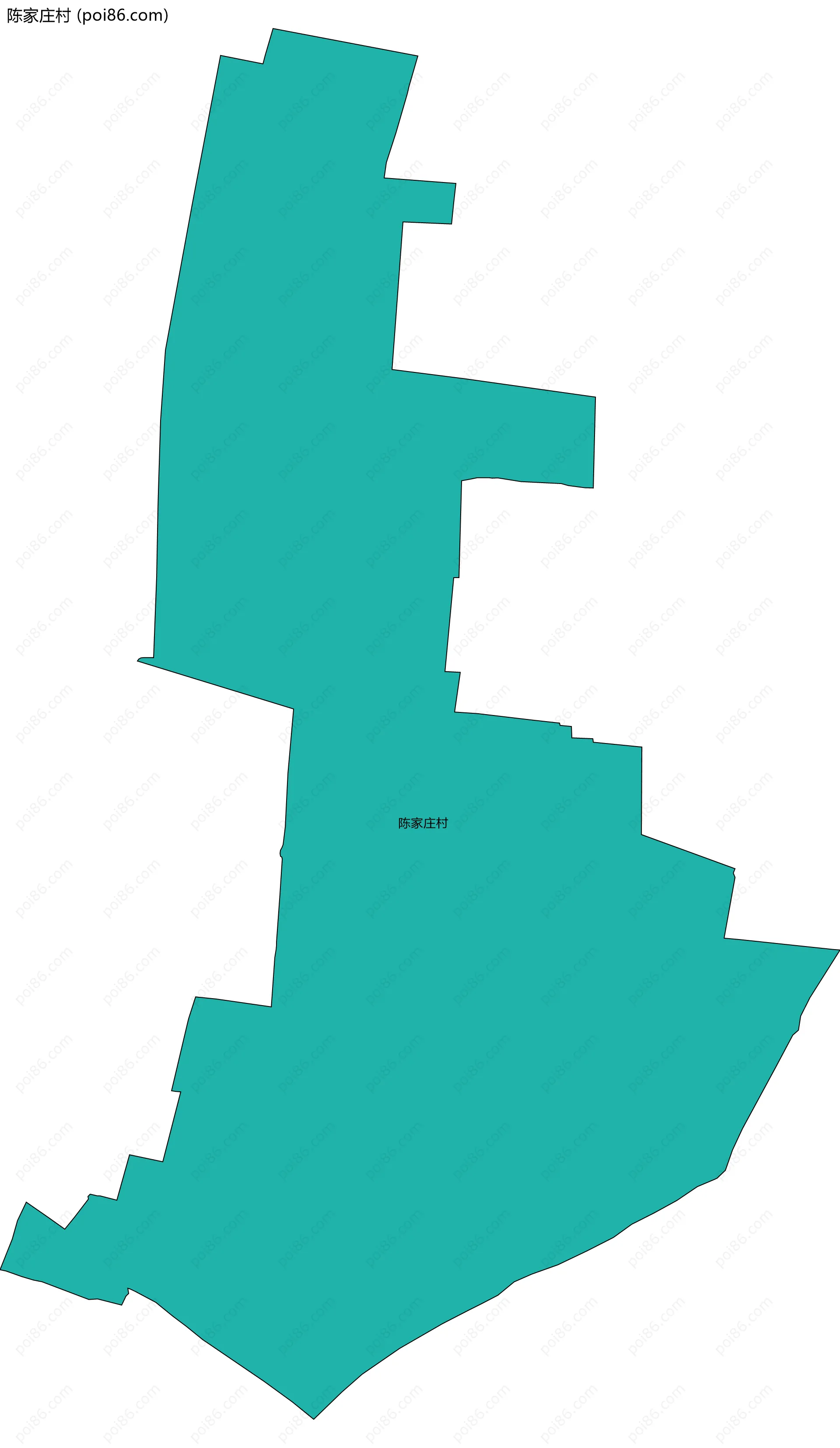 陈家庄村边界地图