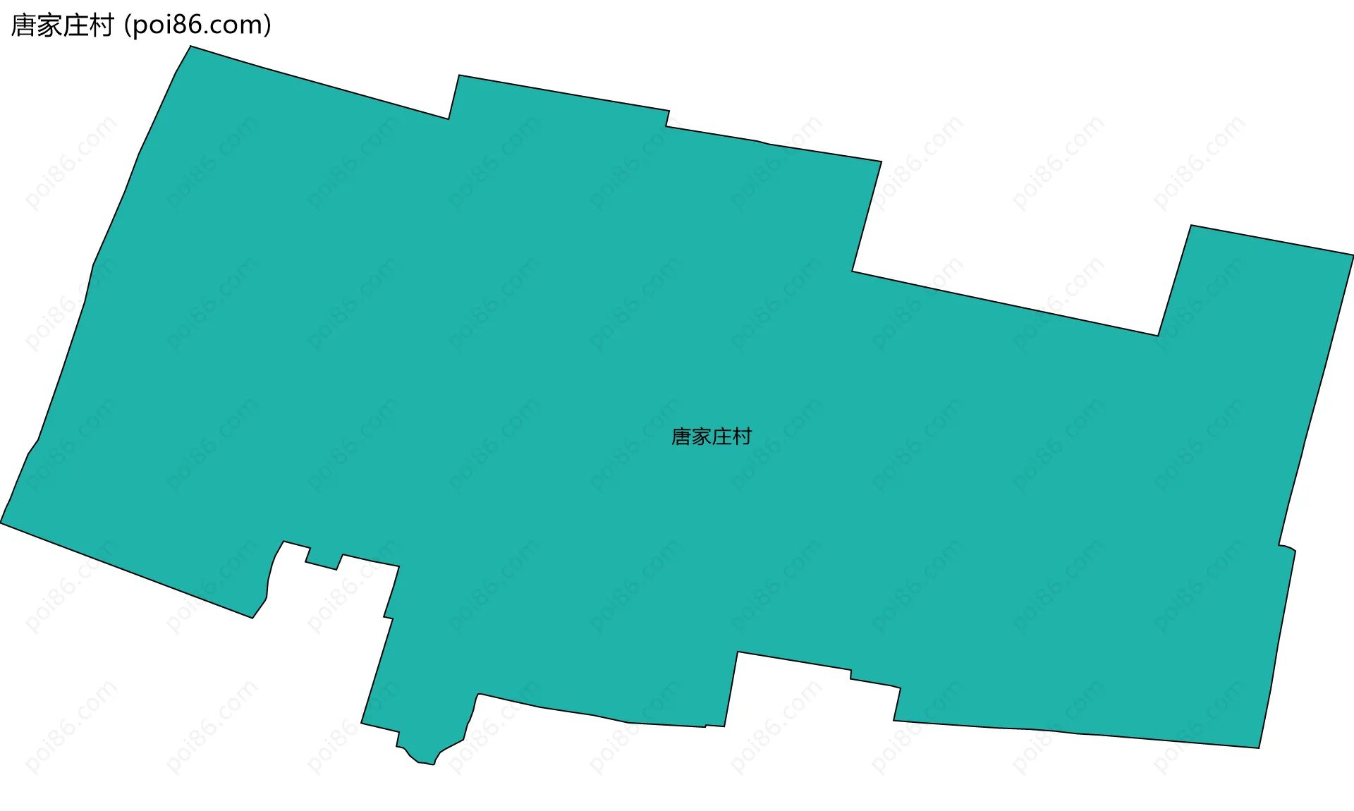 唐家庄村边界地图