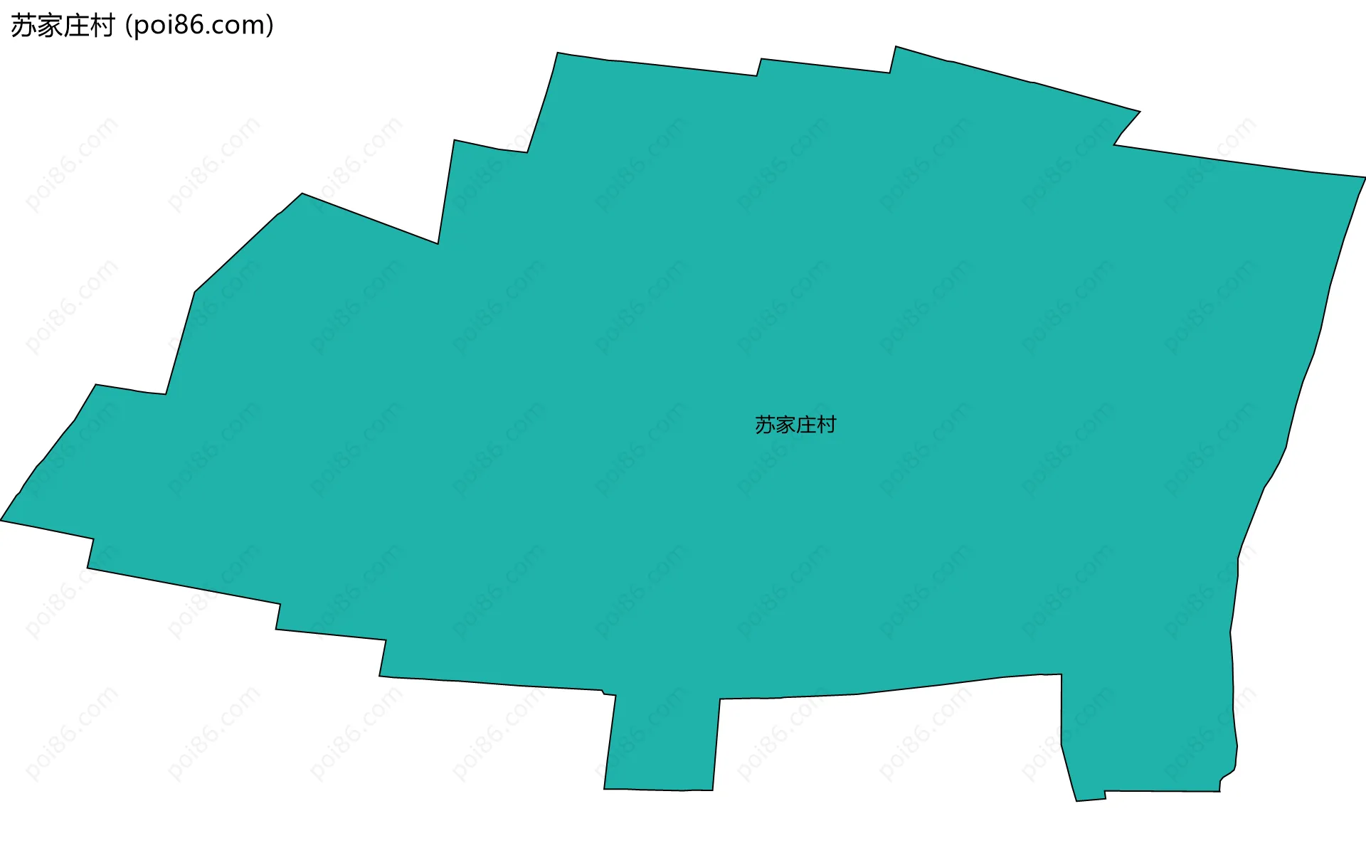 苏家庄村边界地图