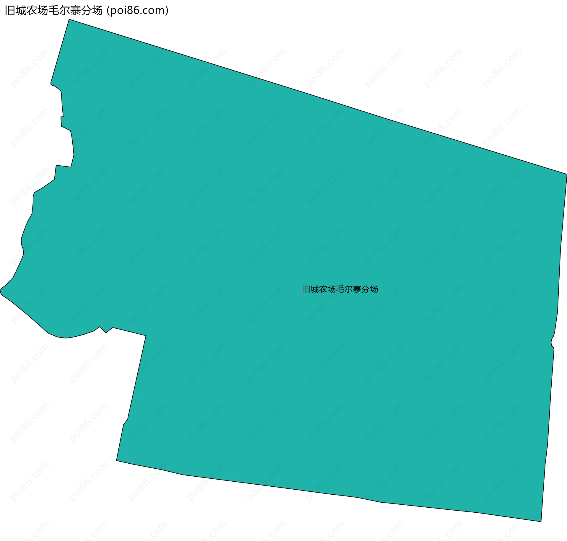 旧城农场毛尔寨分场边界地图