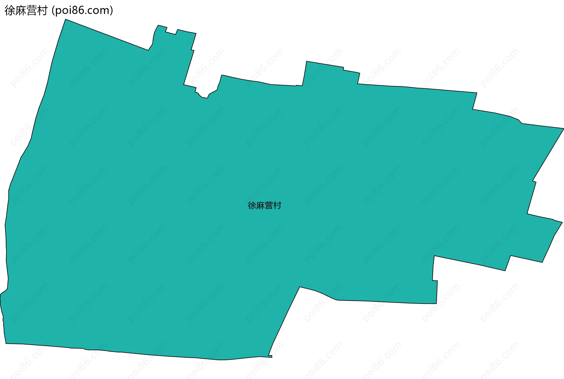 徐麻营村边界地图
