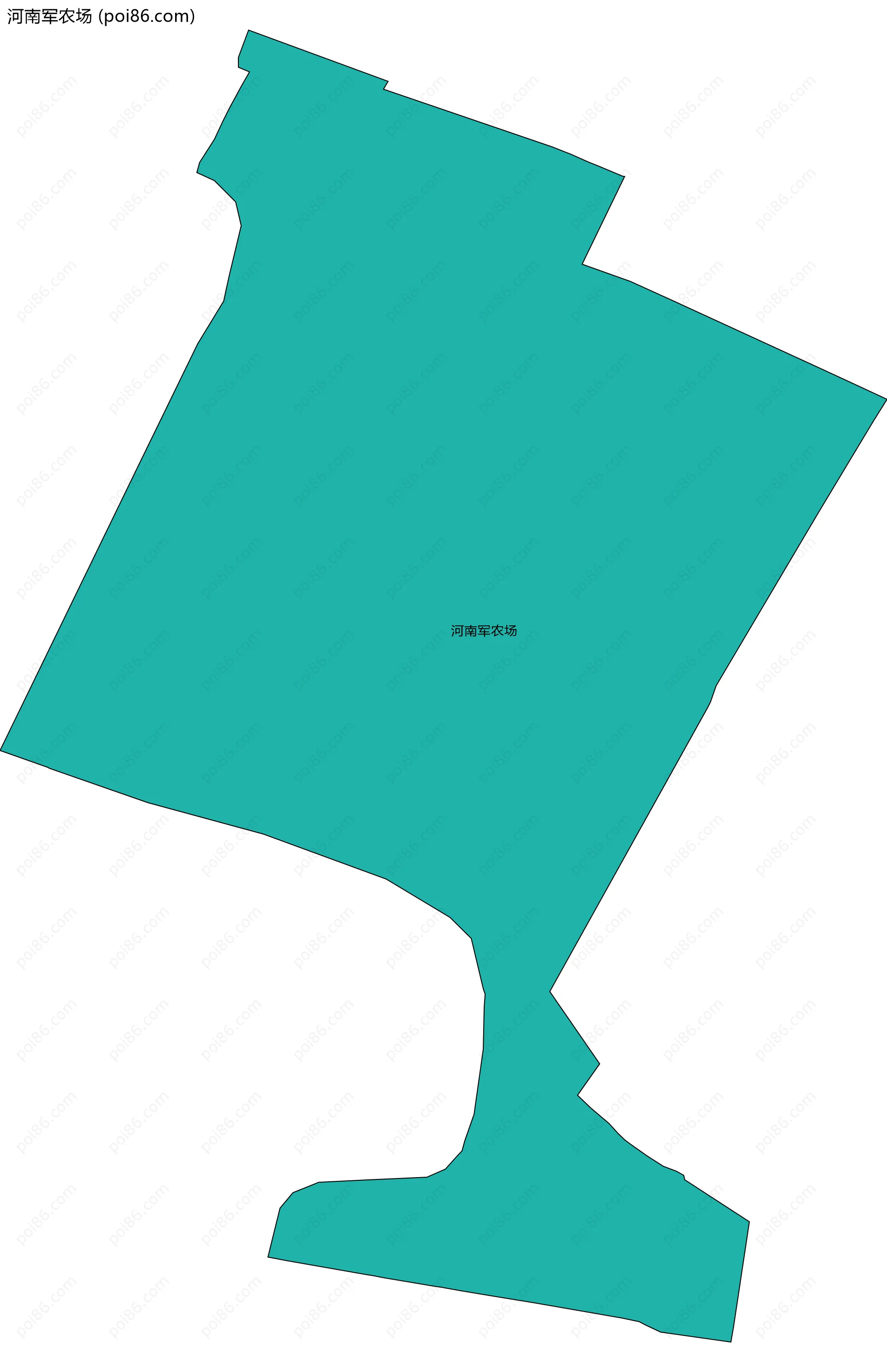 河南军农场边界地图