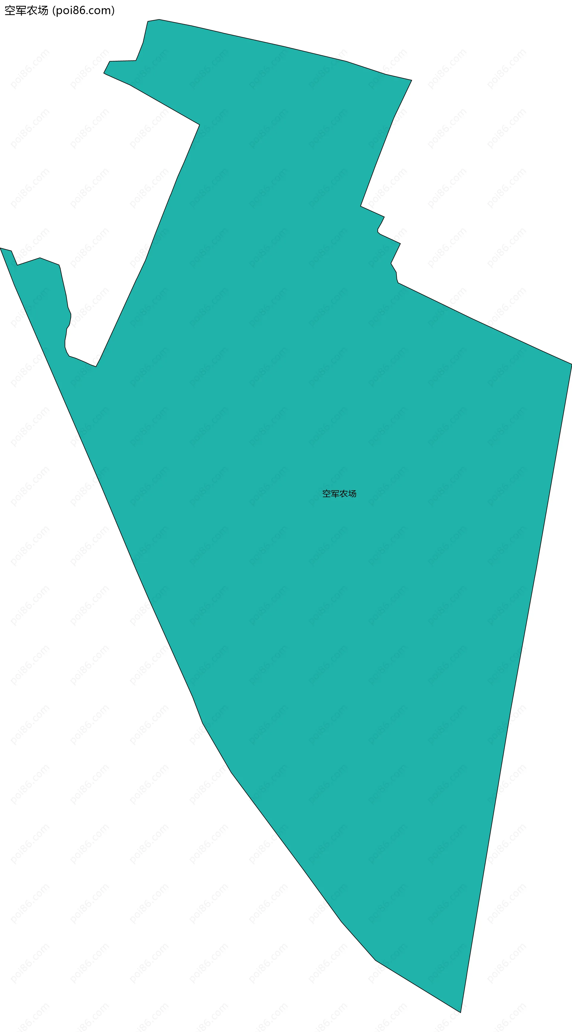 空军农场边界地图