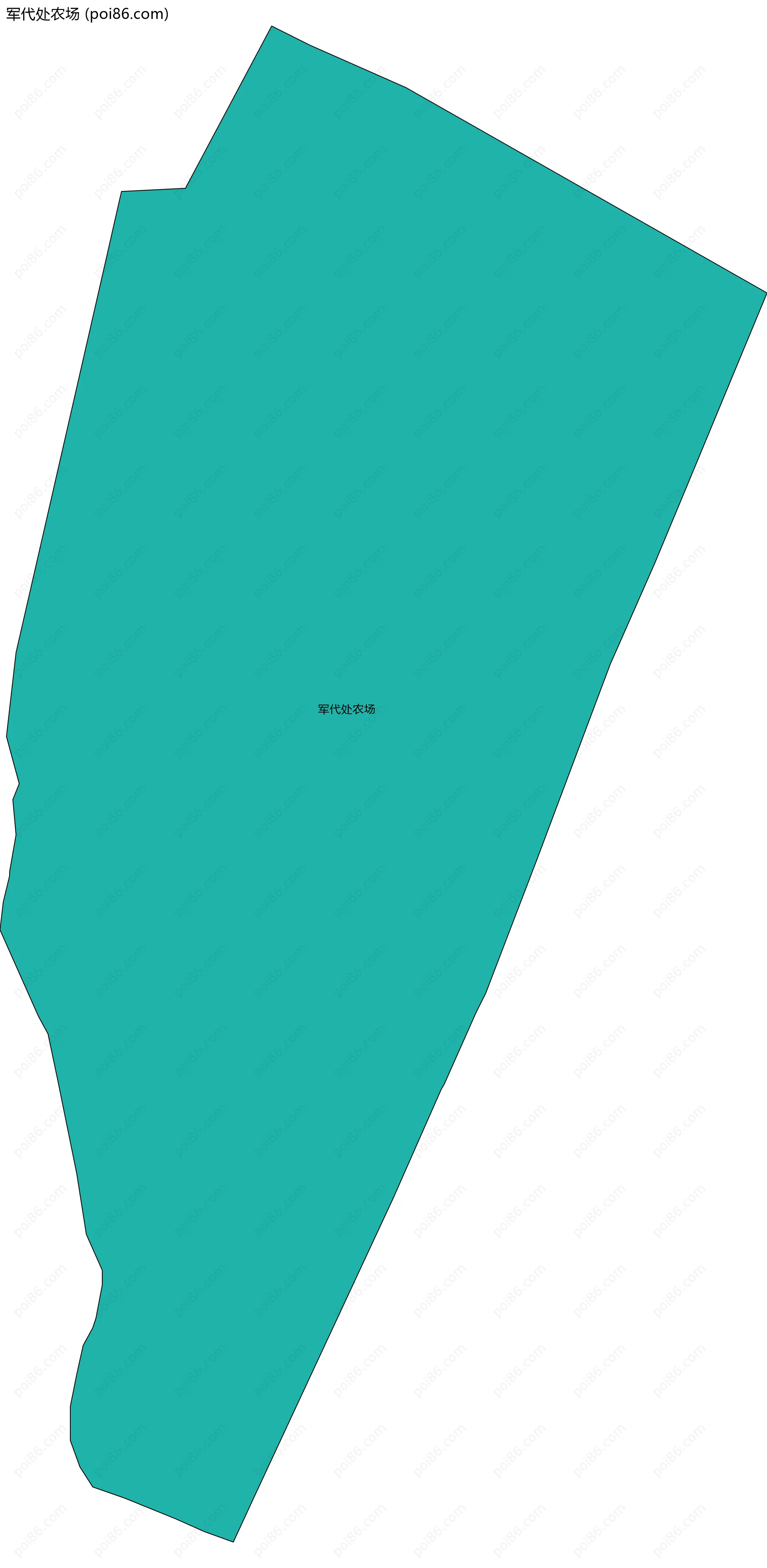 军代处农场边界地图