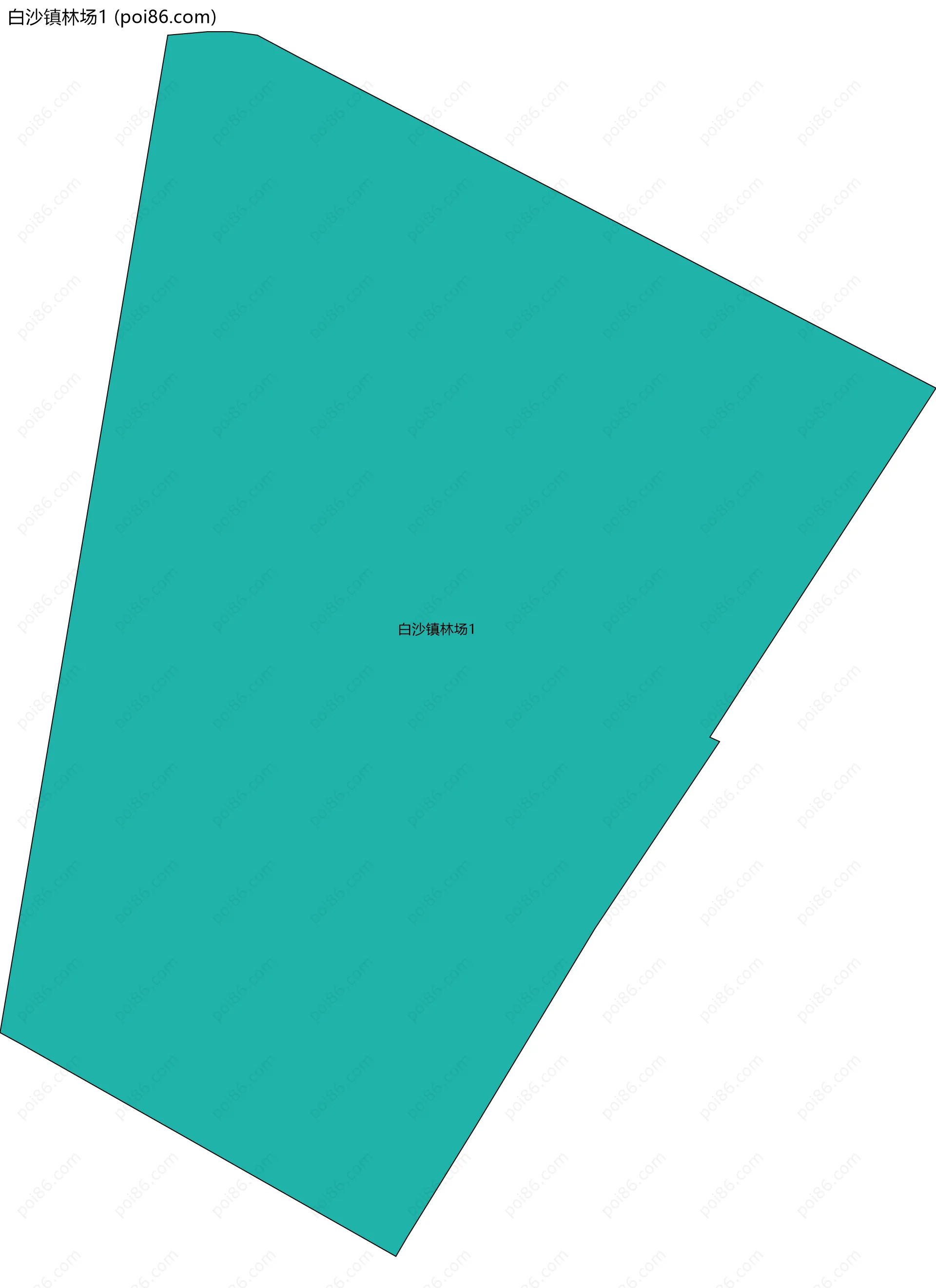 白沙镇林场1边界地图