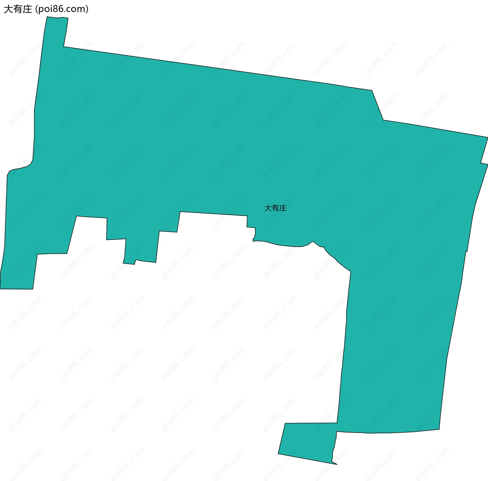 大有庄边界地图